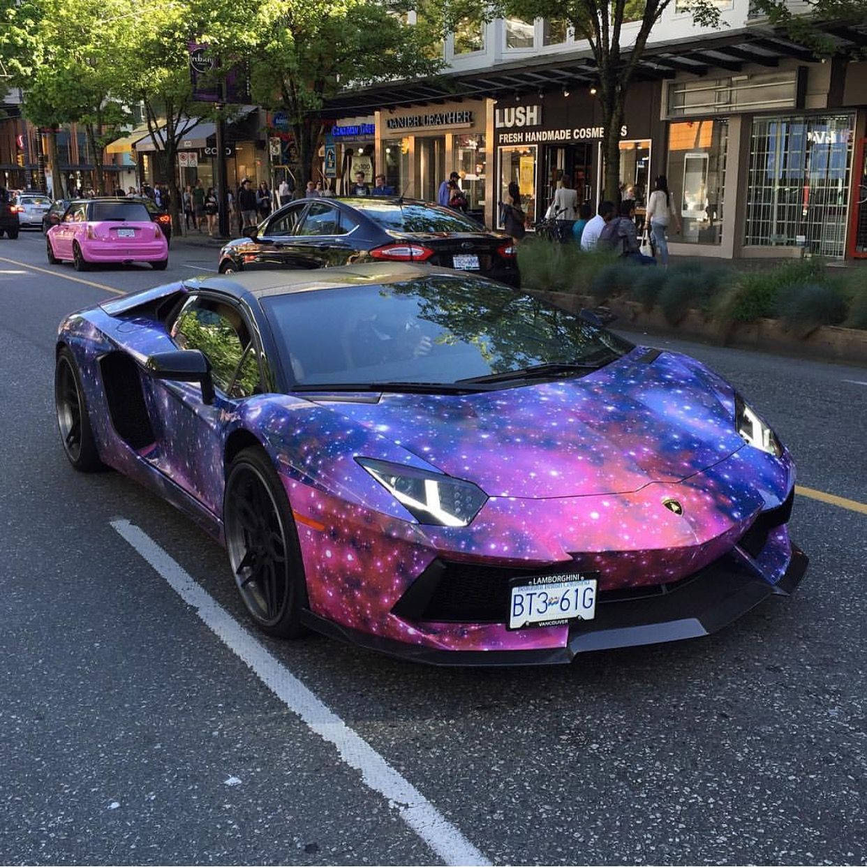 Lamborghini Galaxia en la Calle Fondos de pantalla