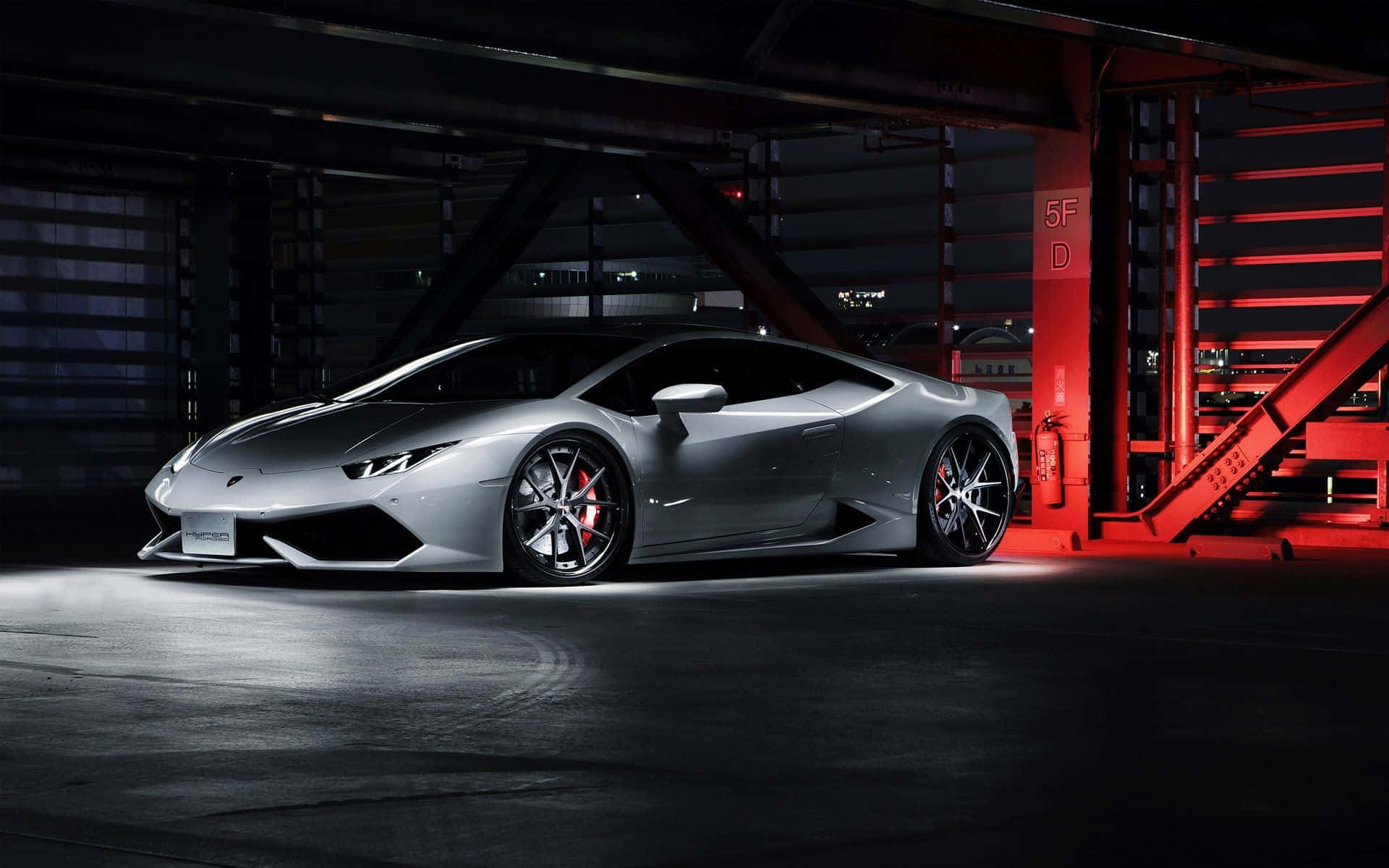 Lamborghini Huracan 2015 plateado frío Fondos de pantalla