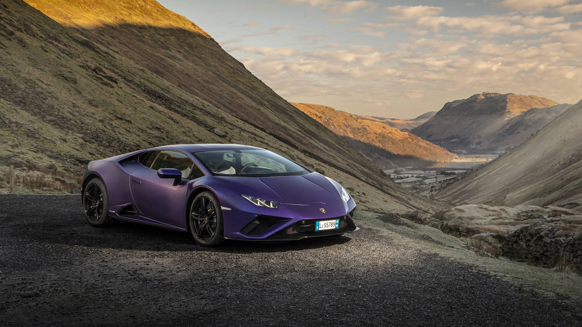 Imagen de Lamborghini Huracán Morado 4K para Laptop