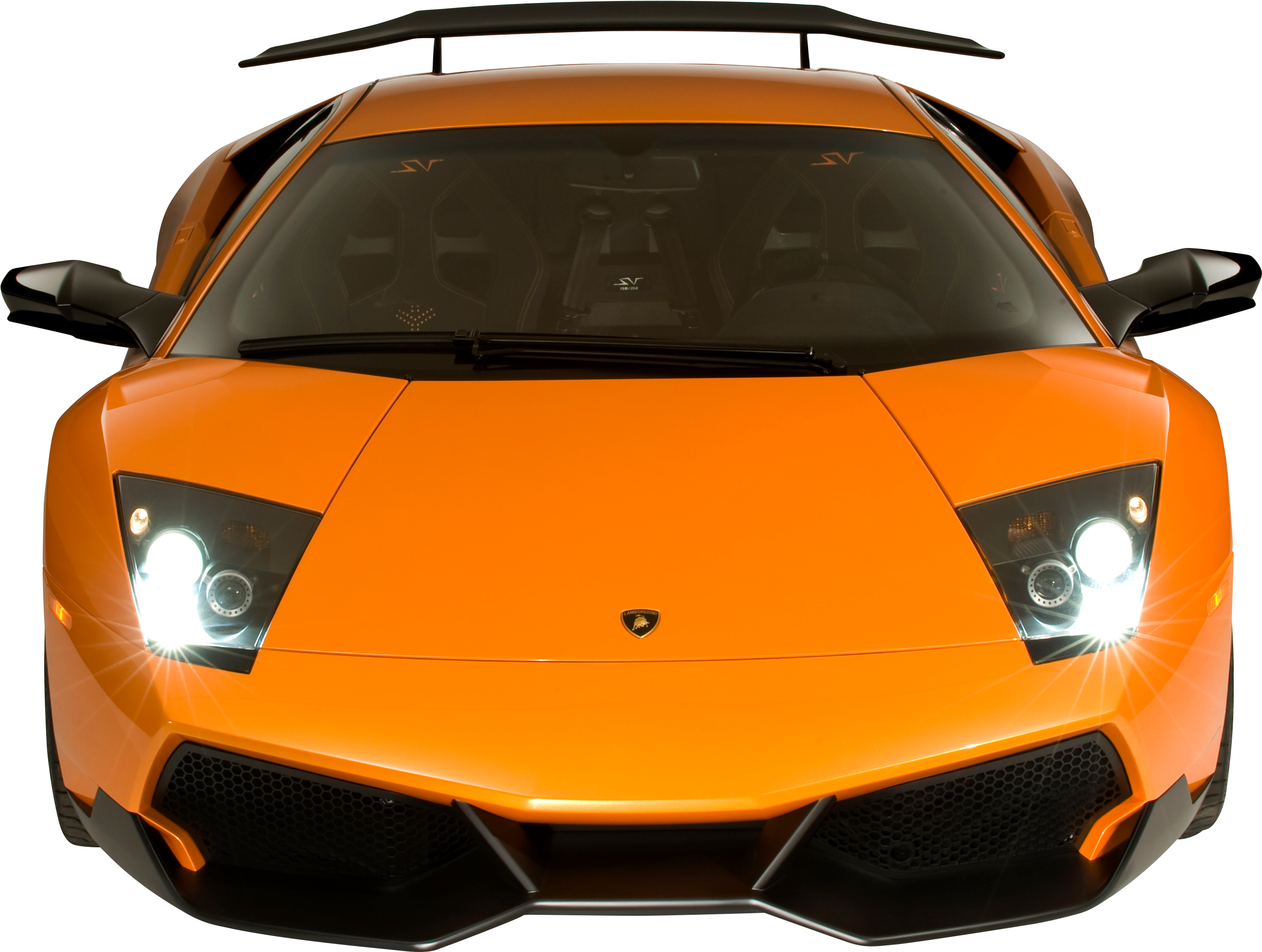 Lamborghini Murcielago SV naranja vista frontal Fondos de pantalla