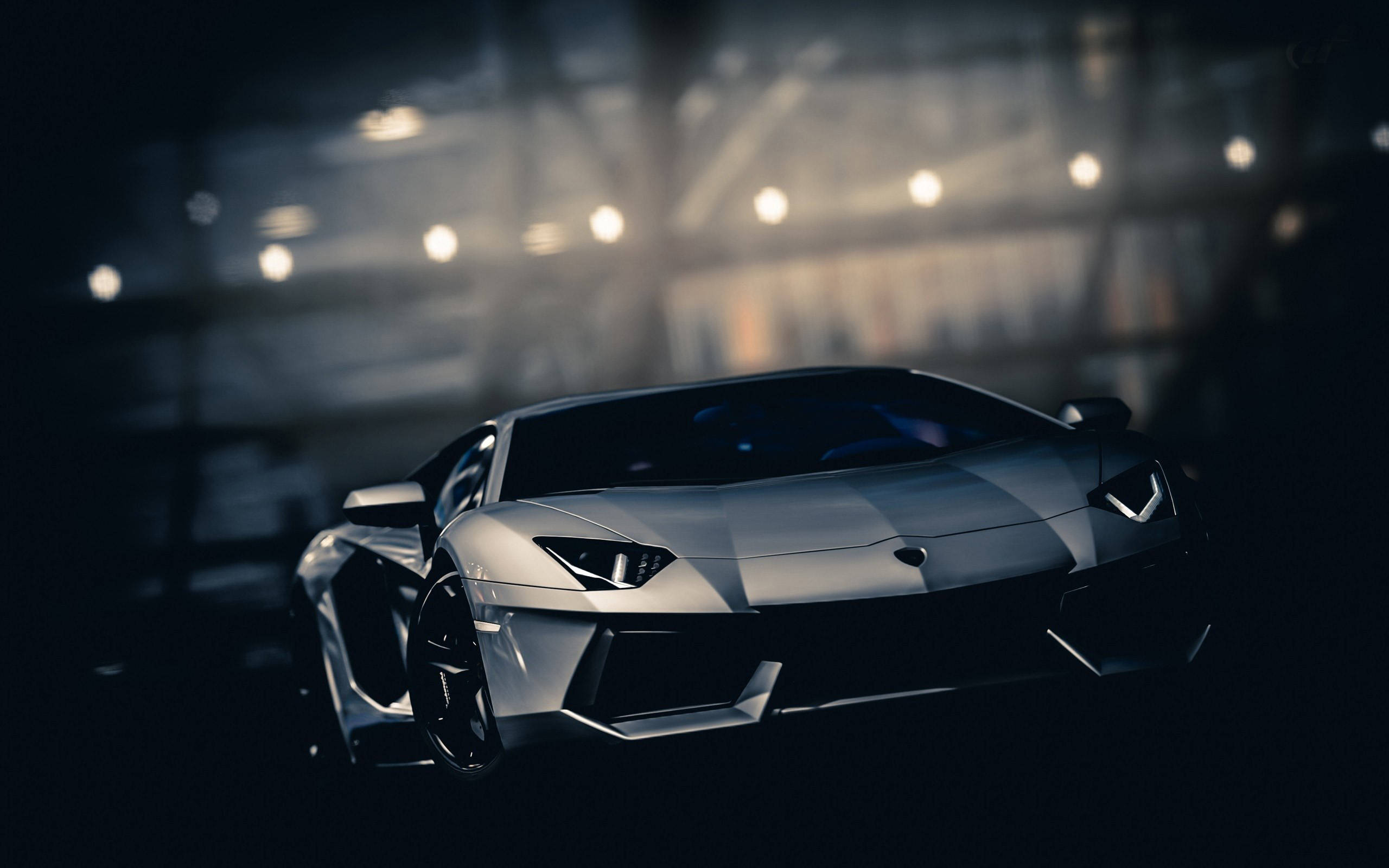 Lamborghini plateado, auto genial Fondos de pantalla