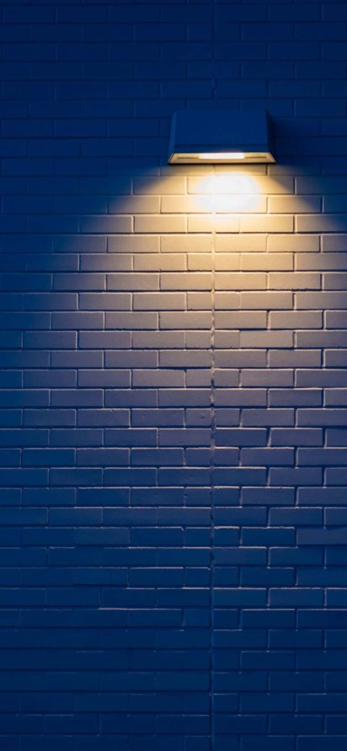 Lámpara en Pared de Ladrillo Fondo Minimalista iPhone X Fondos de pantalla