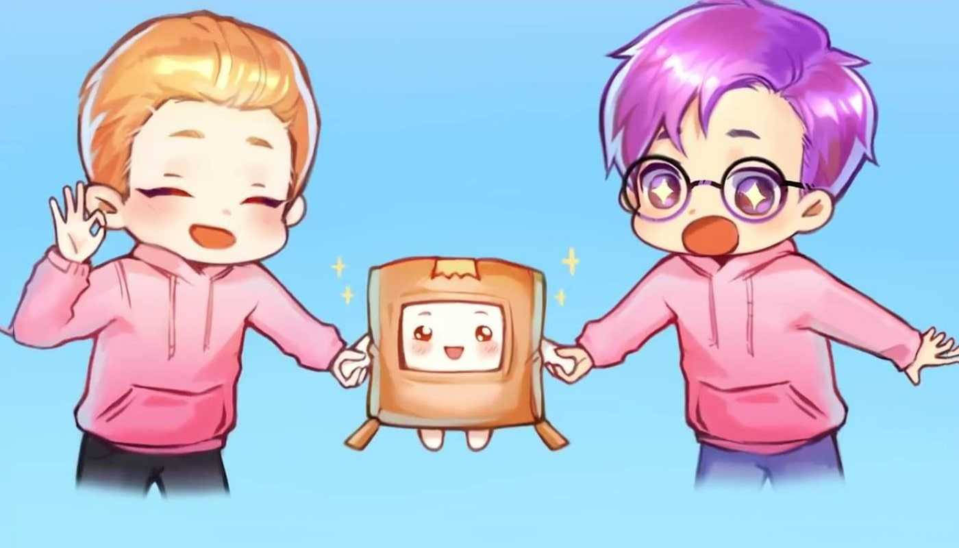 LankyBox Boxy Animado Adam y Justin Fondos de pantalla
