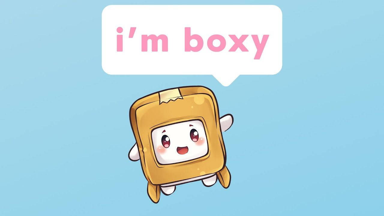 LankyBox Boxy sobre fondo azul Fondos de pantalla