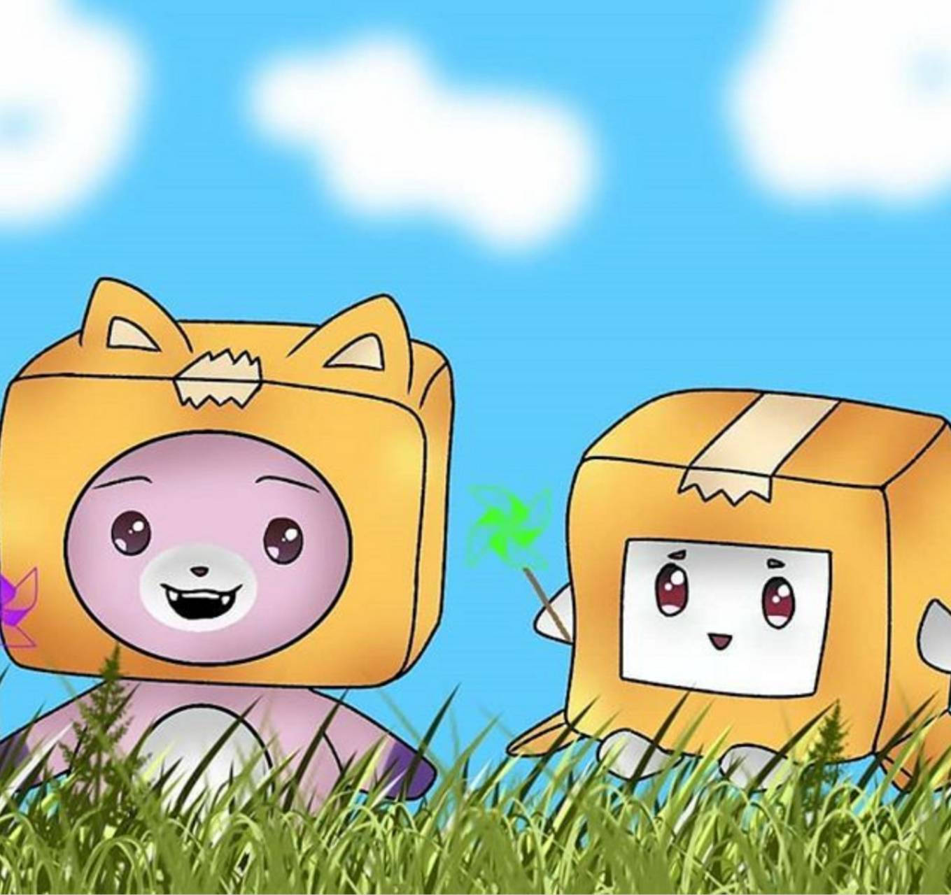 LankyBox Boxy y Foxy Fondos de pantalla