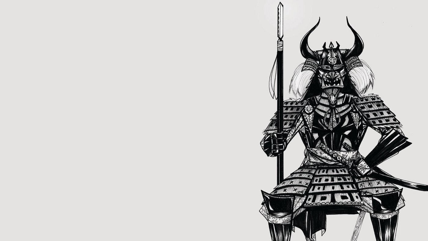 Lanza y Katana de Samurái Japonés Fondos de pantalla