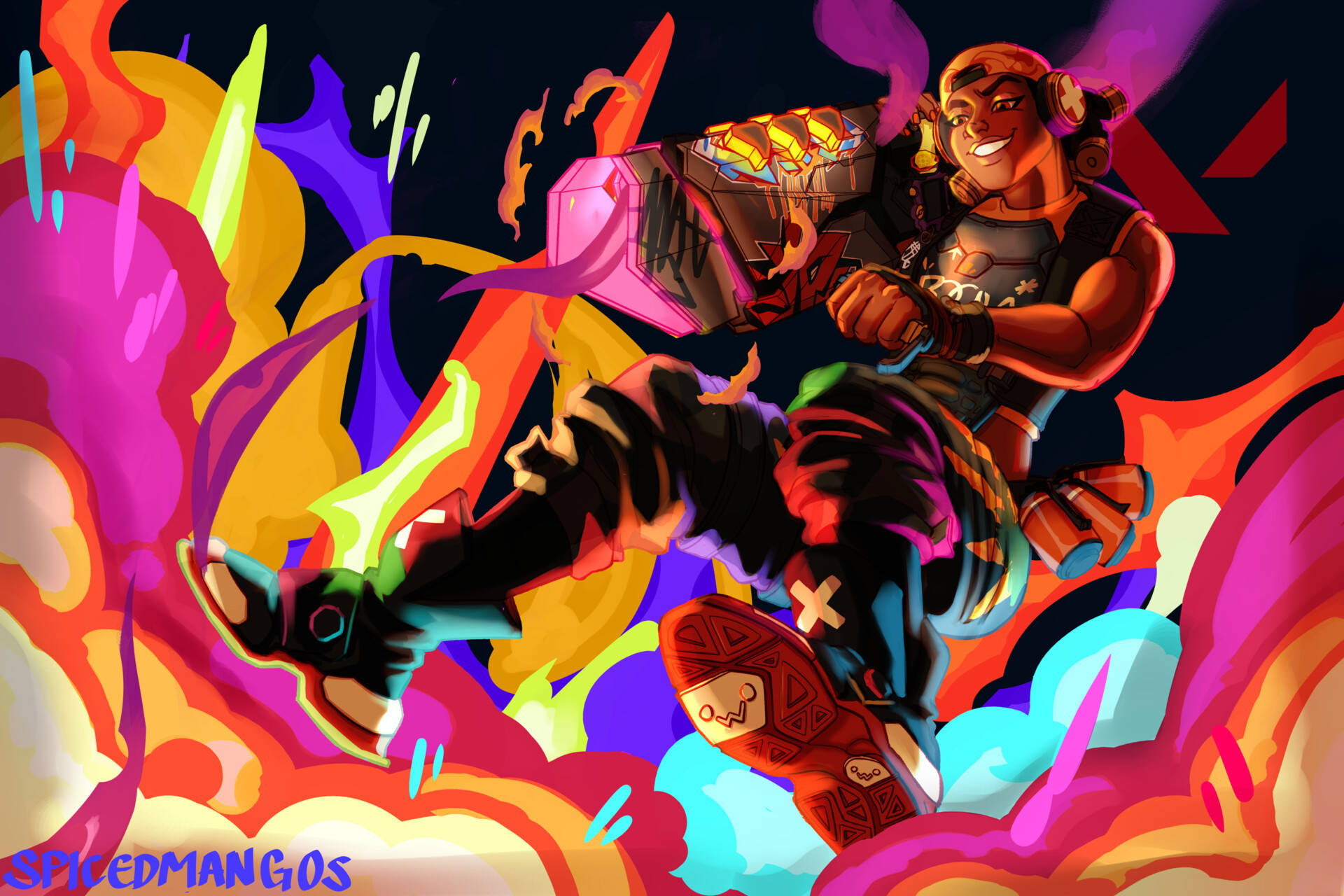 Fondo de pantalla del lanzacohetes de Raze de Valorant