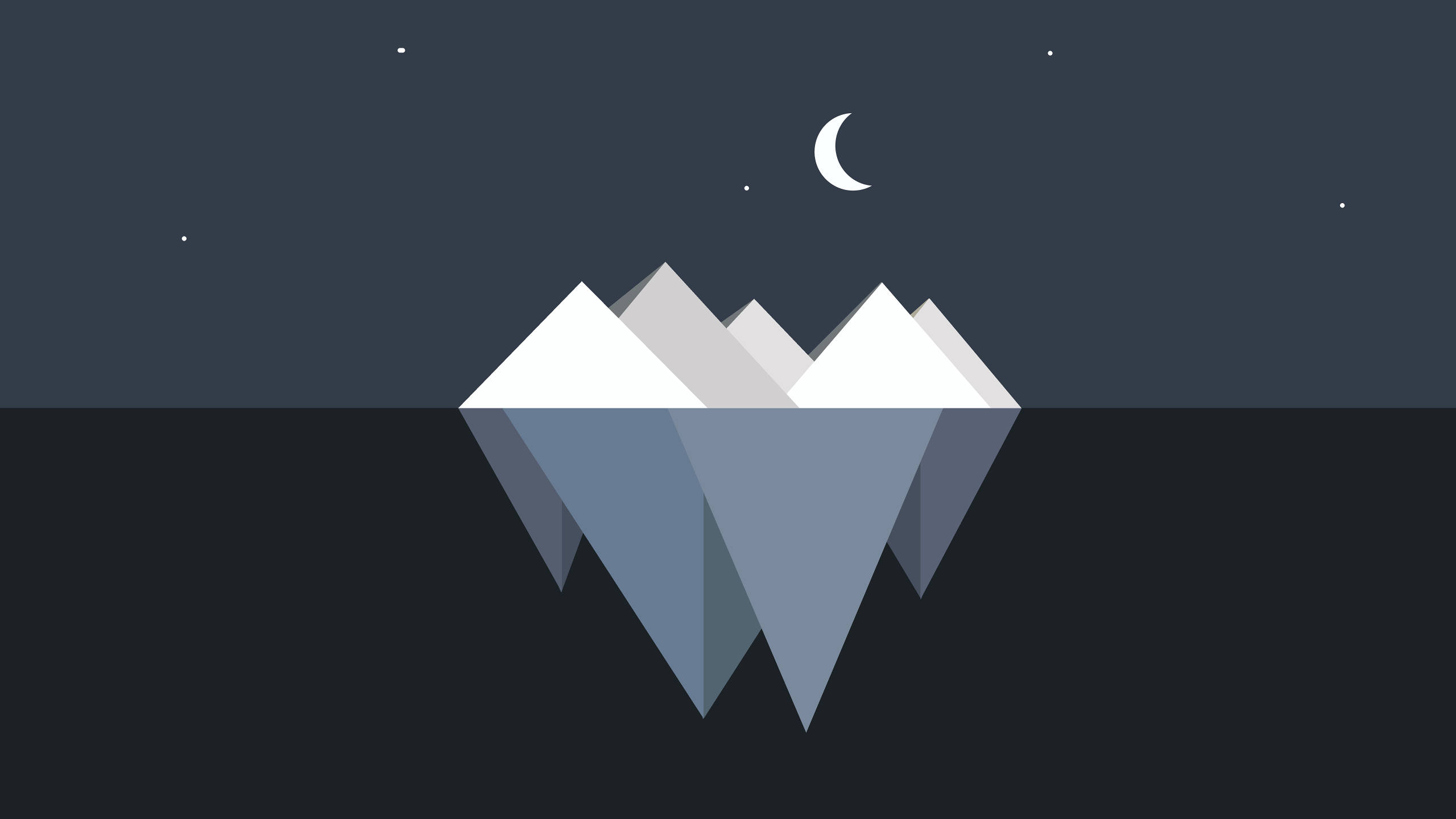 Laptop Estética Minimalista de Iceberg Fondos de pantalla