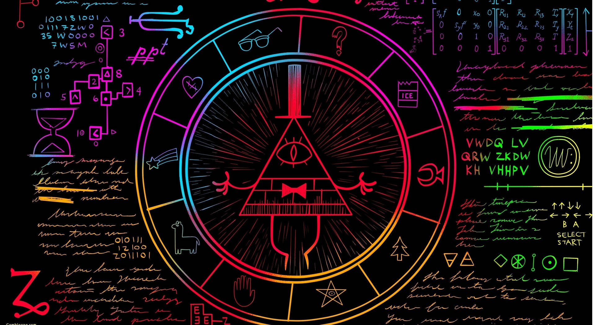 Laptop Estético de Bill Cipher Fondos de pantalla