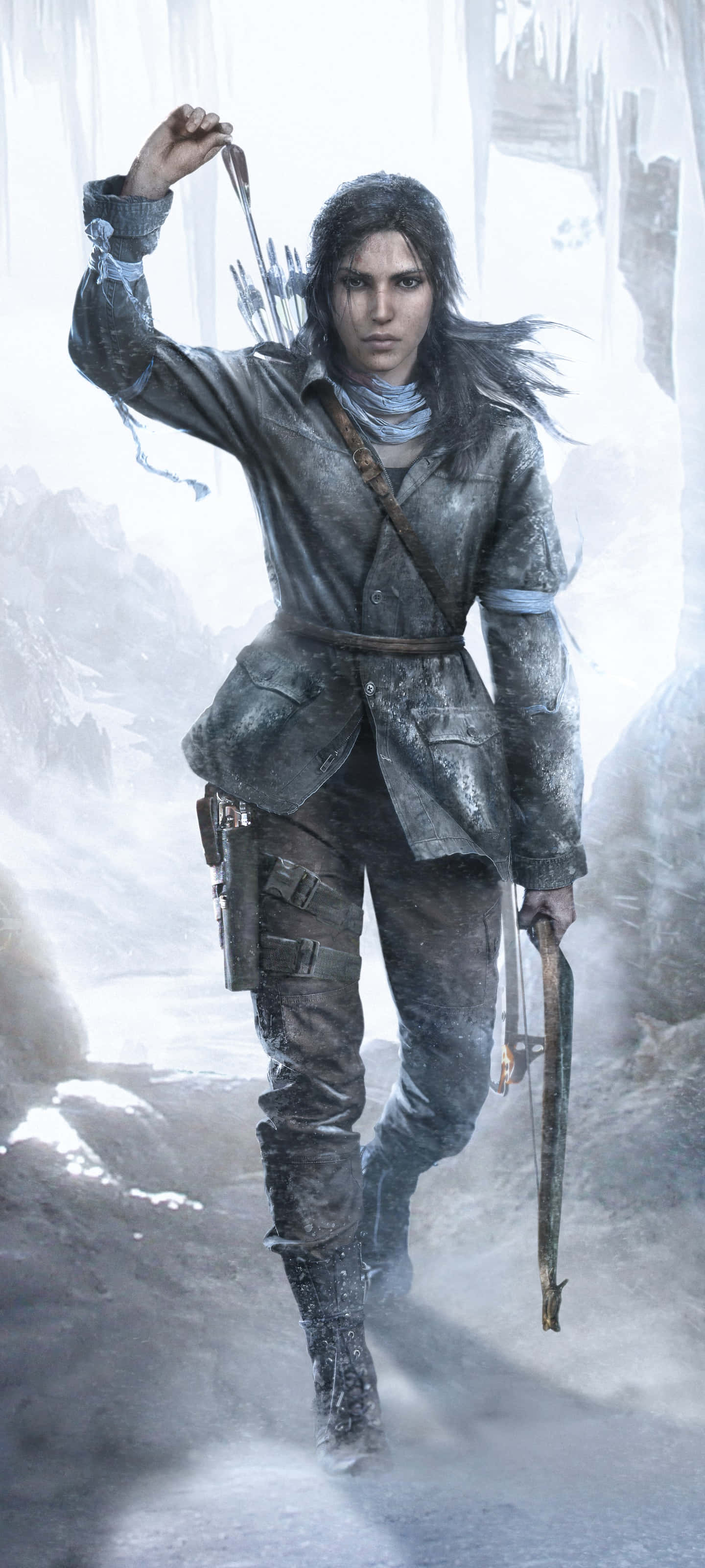Lara Croft atraviesa junglas traicioneras en busca del botín más puro en su iPhone 5s Fondos de pantalla
