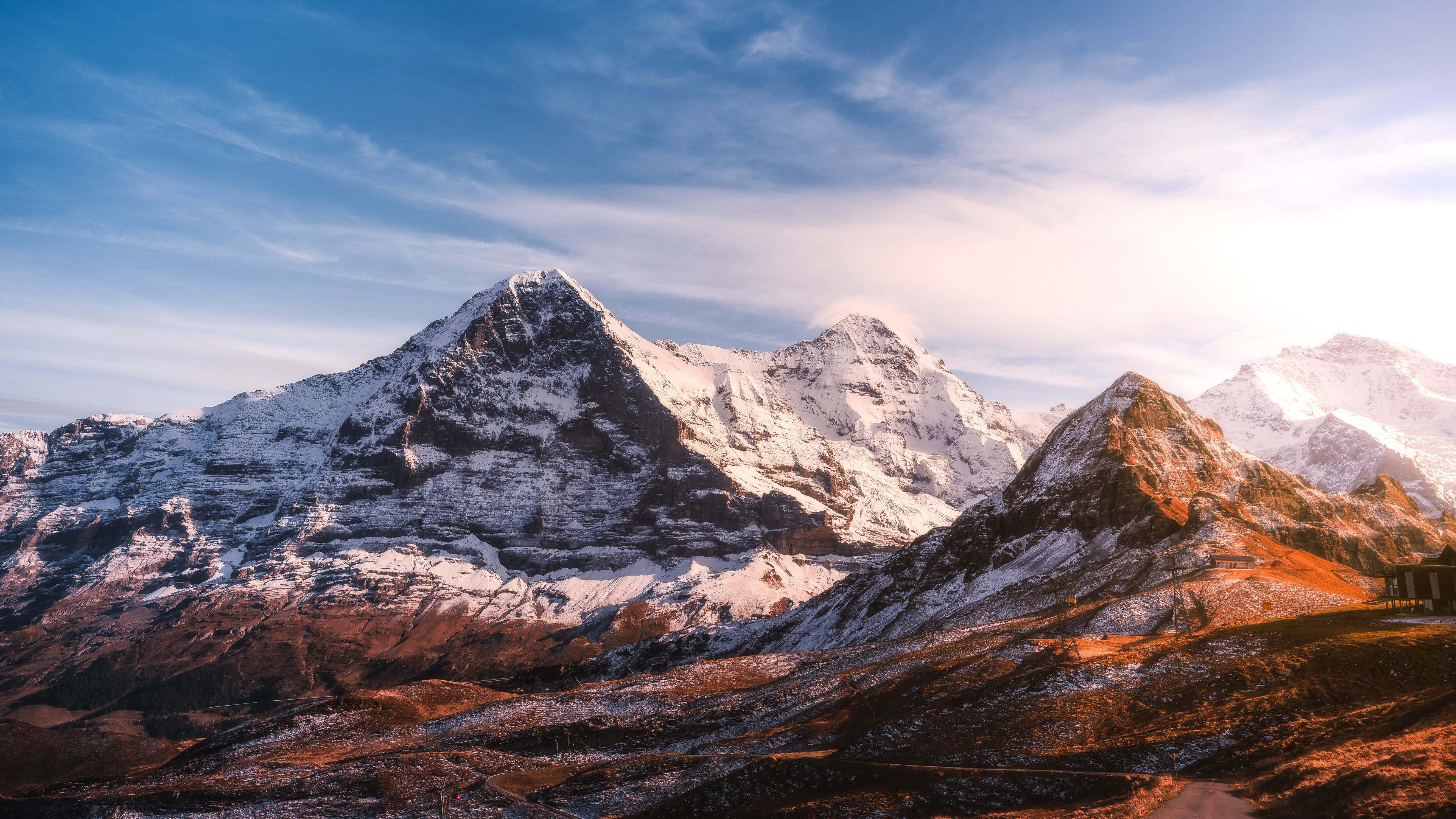 las montañas de nepal están cubiertas de nieve Fondos de pantalla
