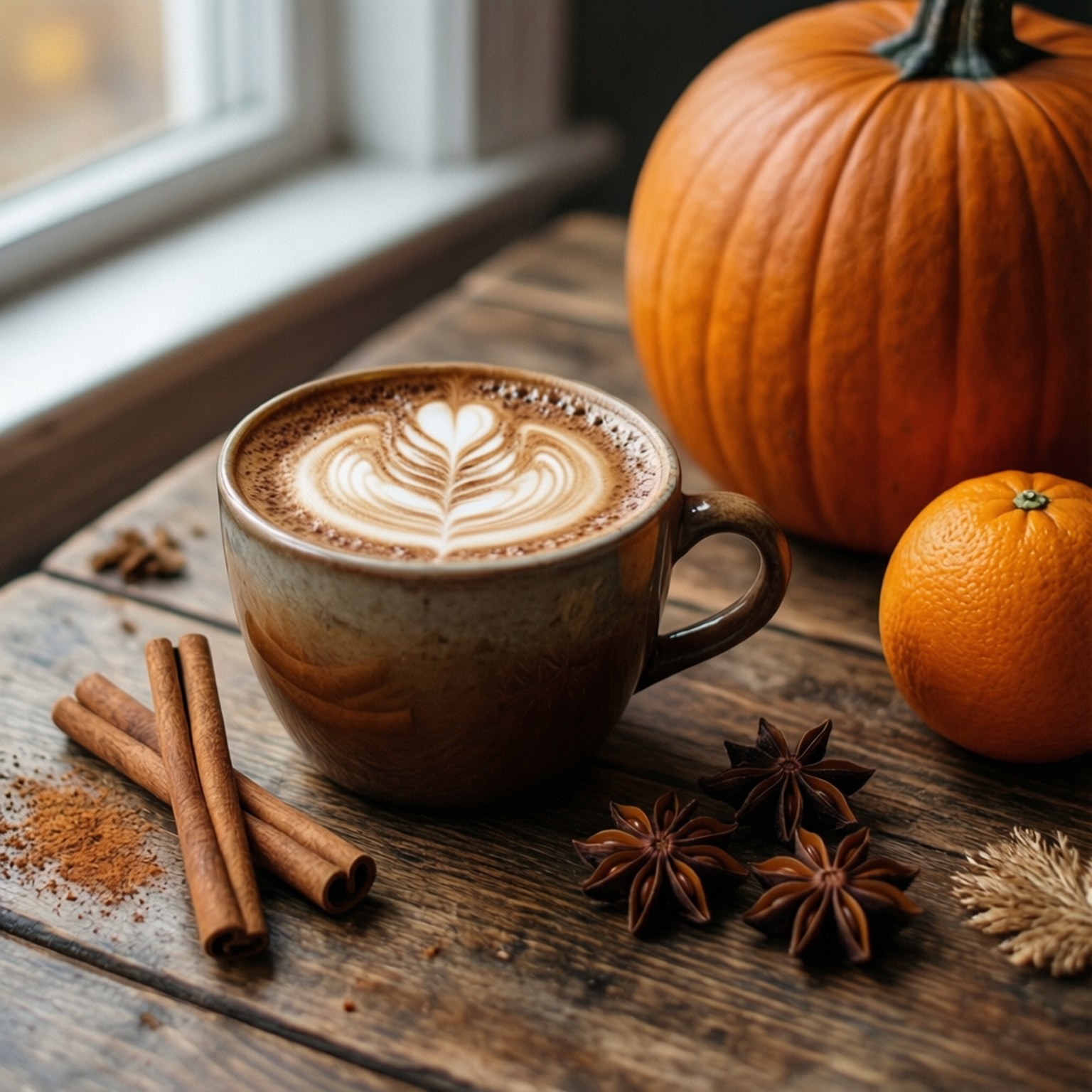Latte de Especias de Calabaza Fondos de pantalla