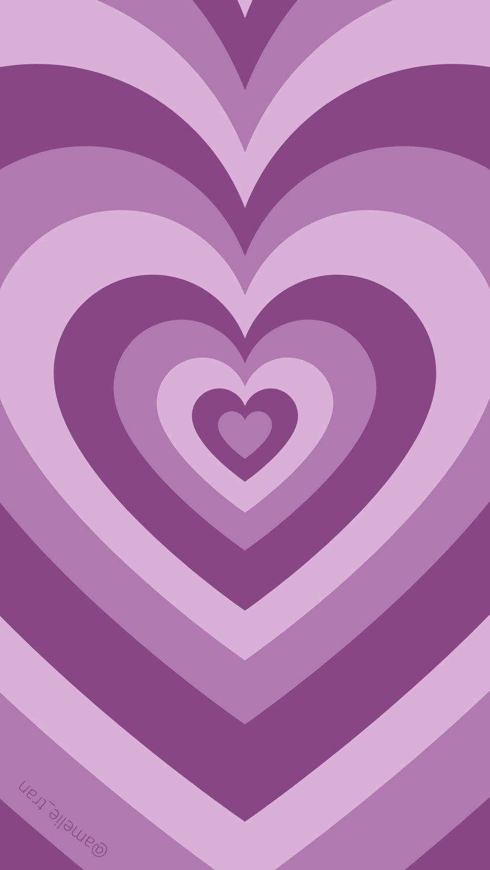 Lazo de Corazón Púrpura Preppy PFP Fondos de pantalla