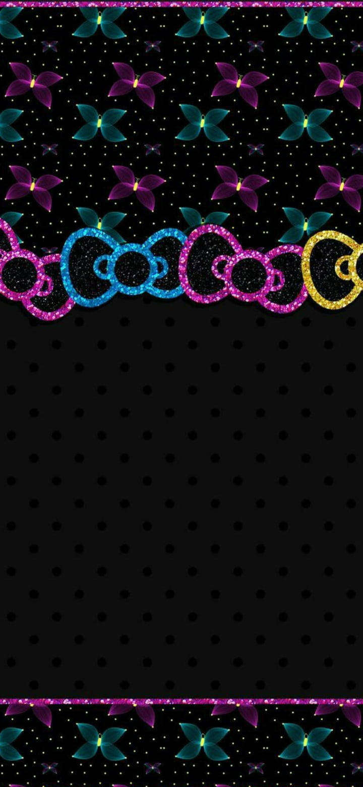 Lazos Negros de Hello Kitty Fondos de pantalla