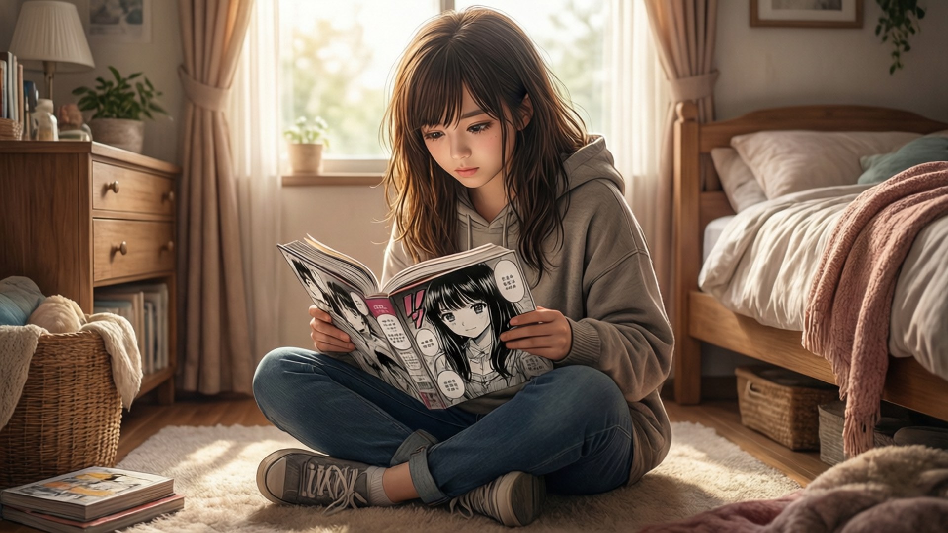 Lectura de Manga Placentera Fondos de pantalla