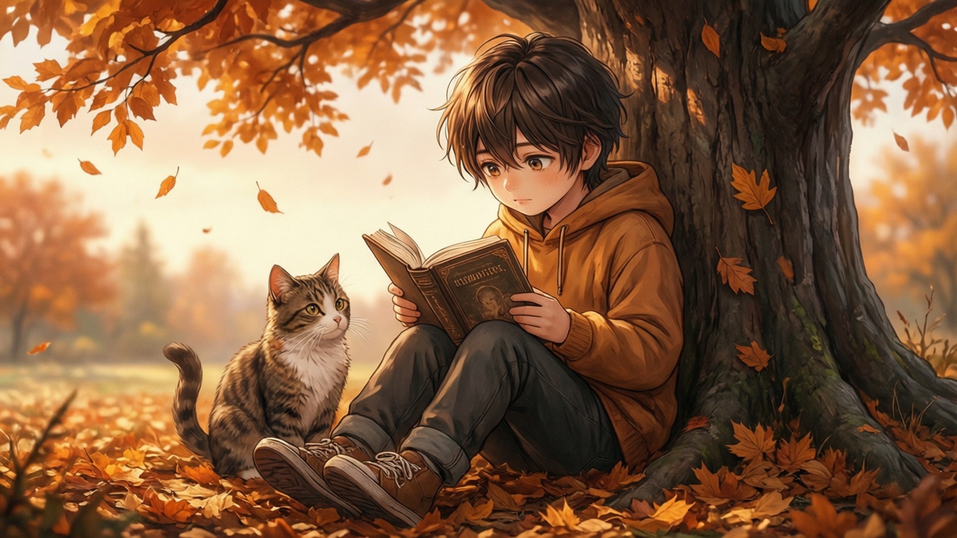 Lectura de Otoño Fondos de pantalla