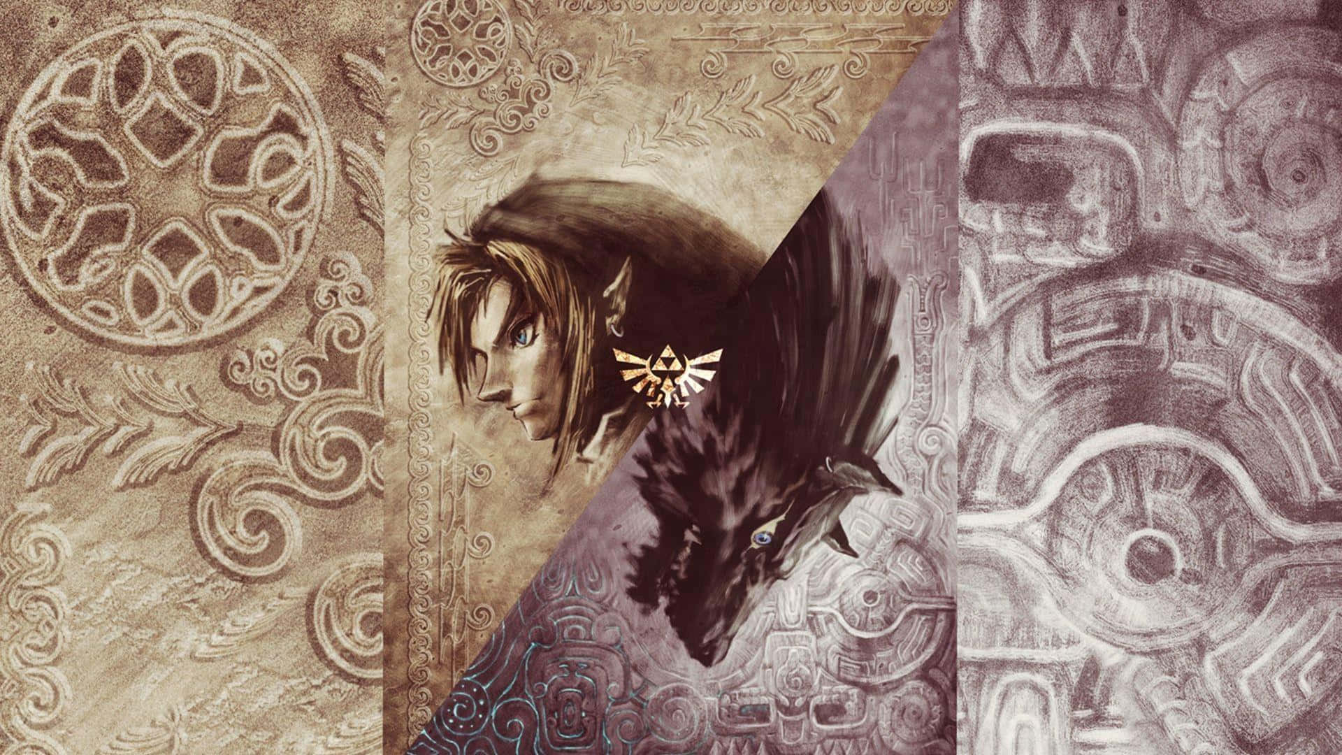 Legend of Zelda Twilight Princess Link y Wolf Link Fondos de pantalla