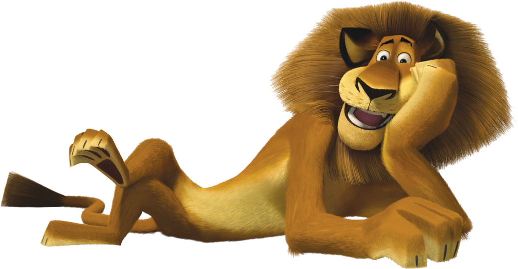 León de Madagascar relajándose Fondos de pantalla