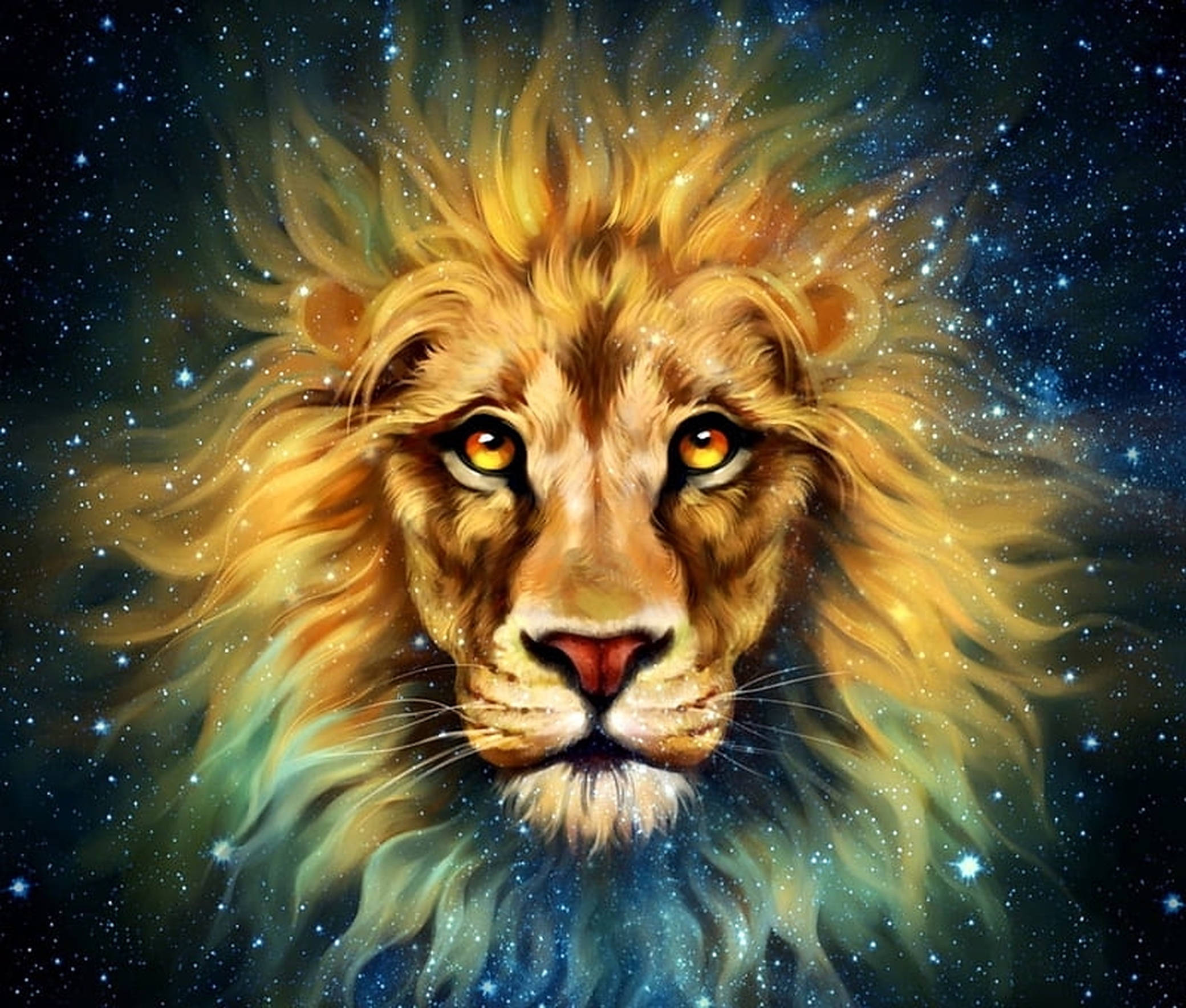 León Dorado Galáctico Fondos de pantalla
