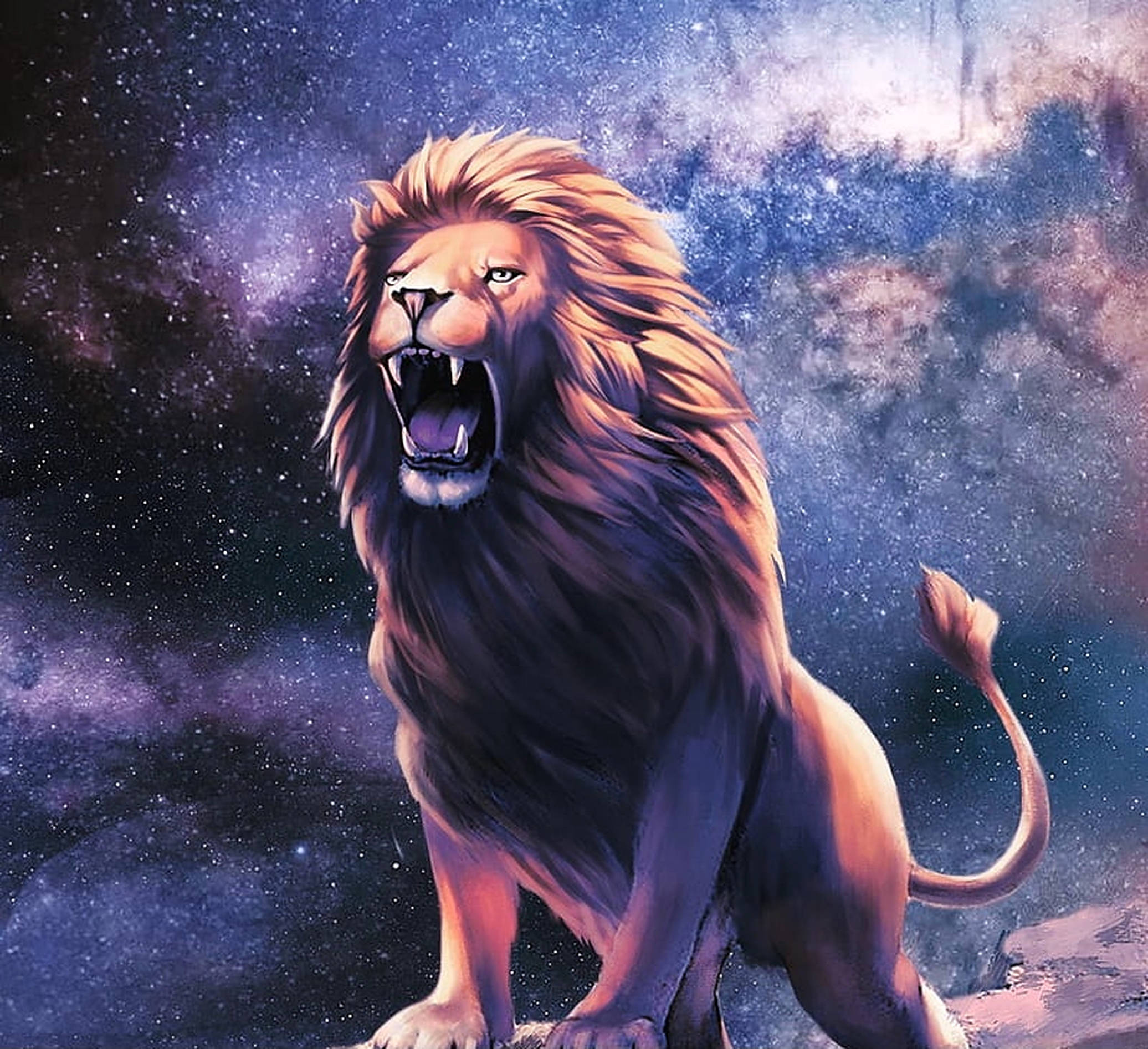 León Rugiente Galáctico Fondos de pantalla