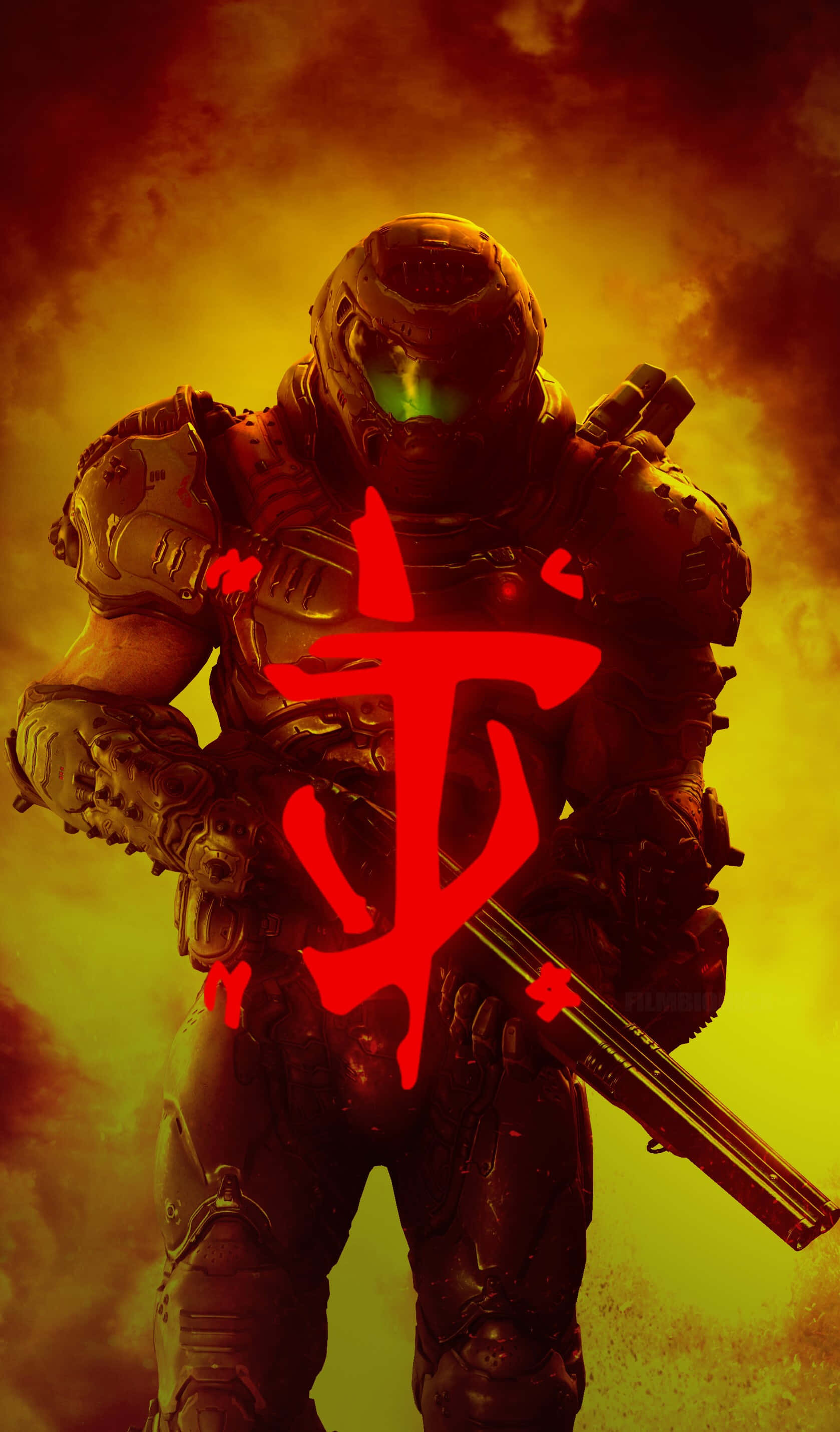 Letra China Pixel 3xl Fondo de Doom Fondos de pantalla
