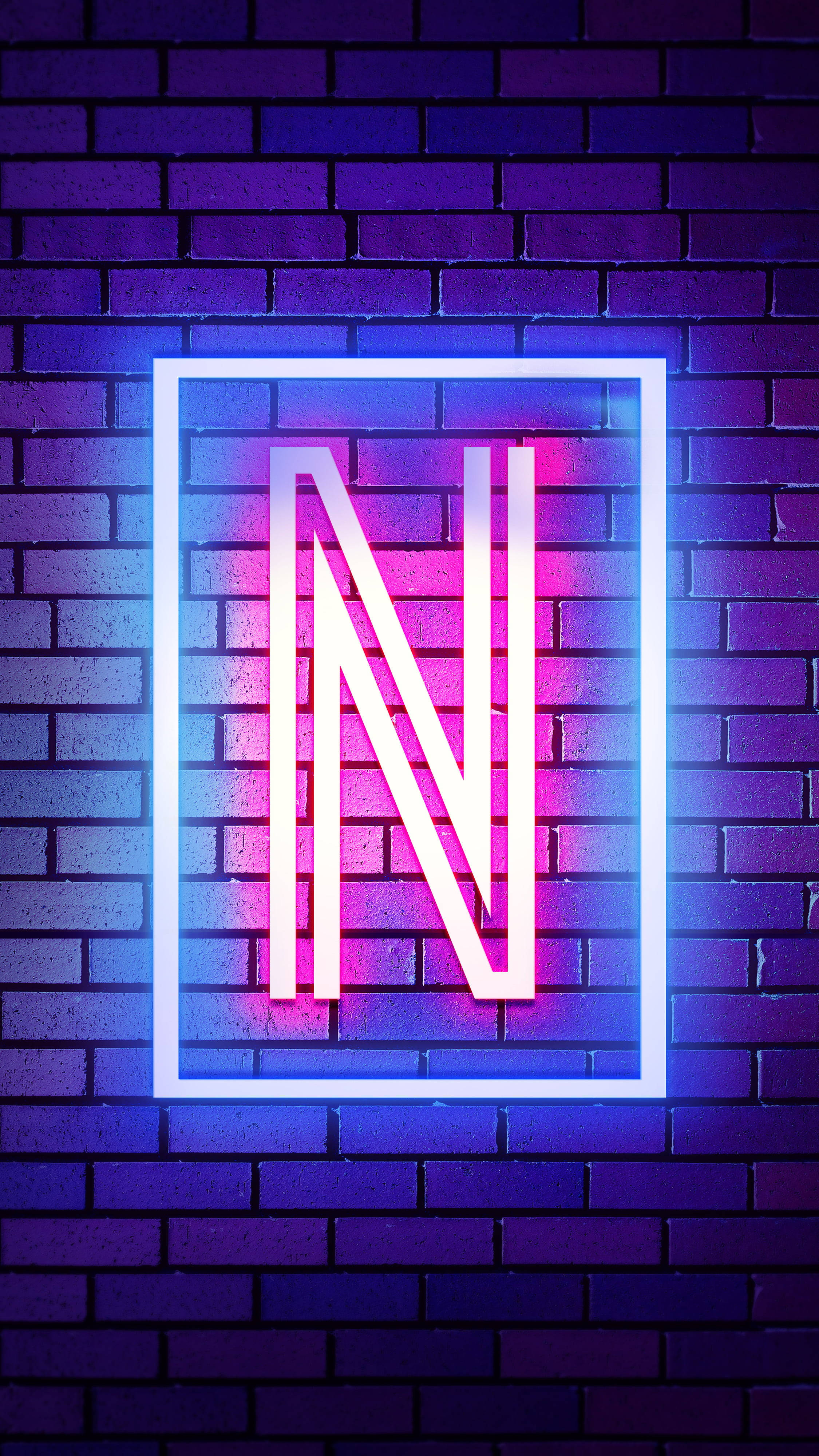 Letra N de Neón Vibrante Fondos de pantalla