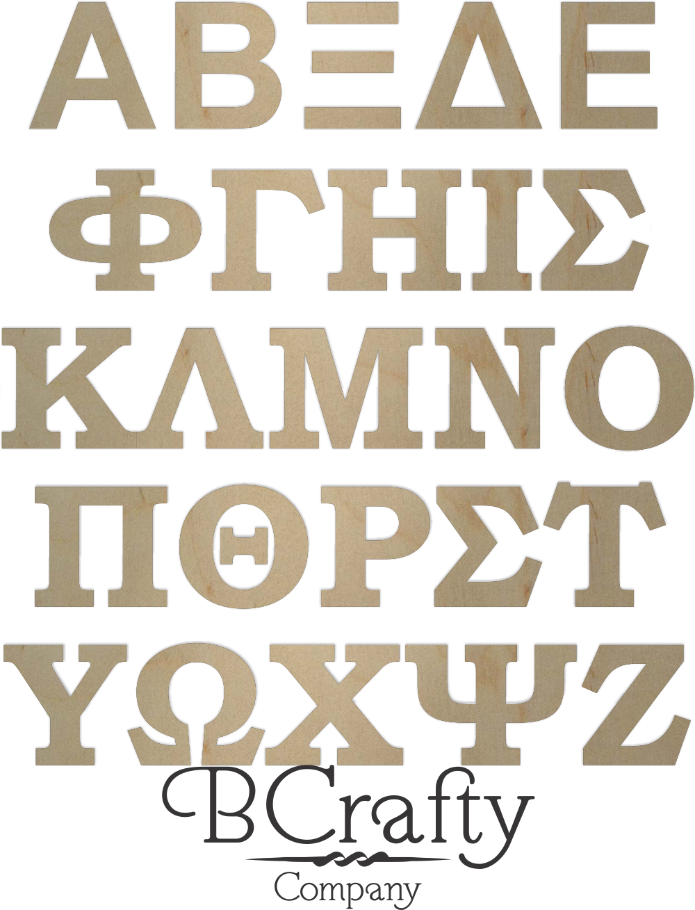 Letras de madera del alfabeto griego Fondos de pantalla
