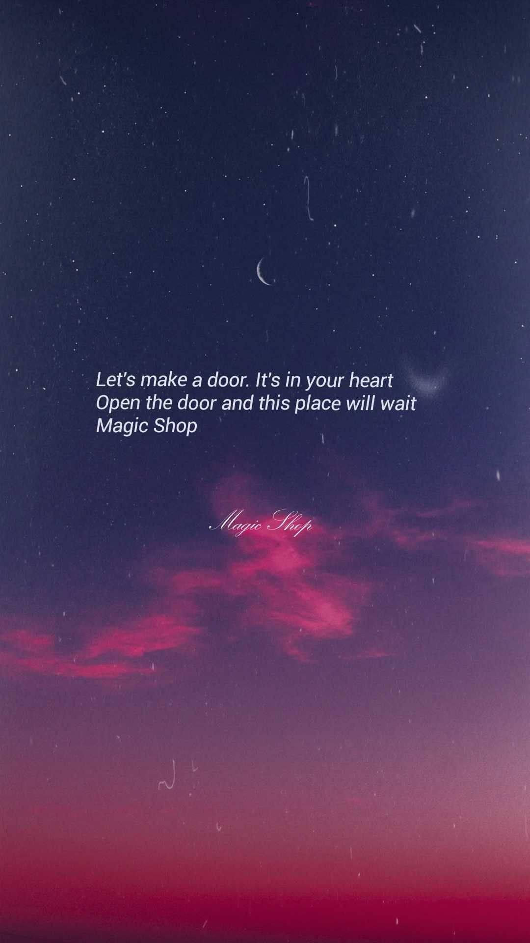 Letras Estéticas de Magic Shop de BTS Fondos de pantalla