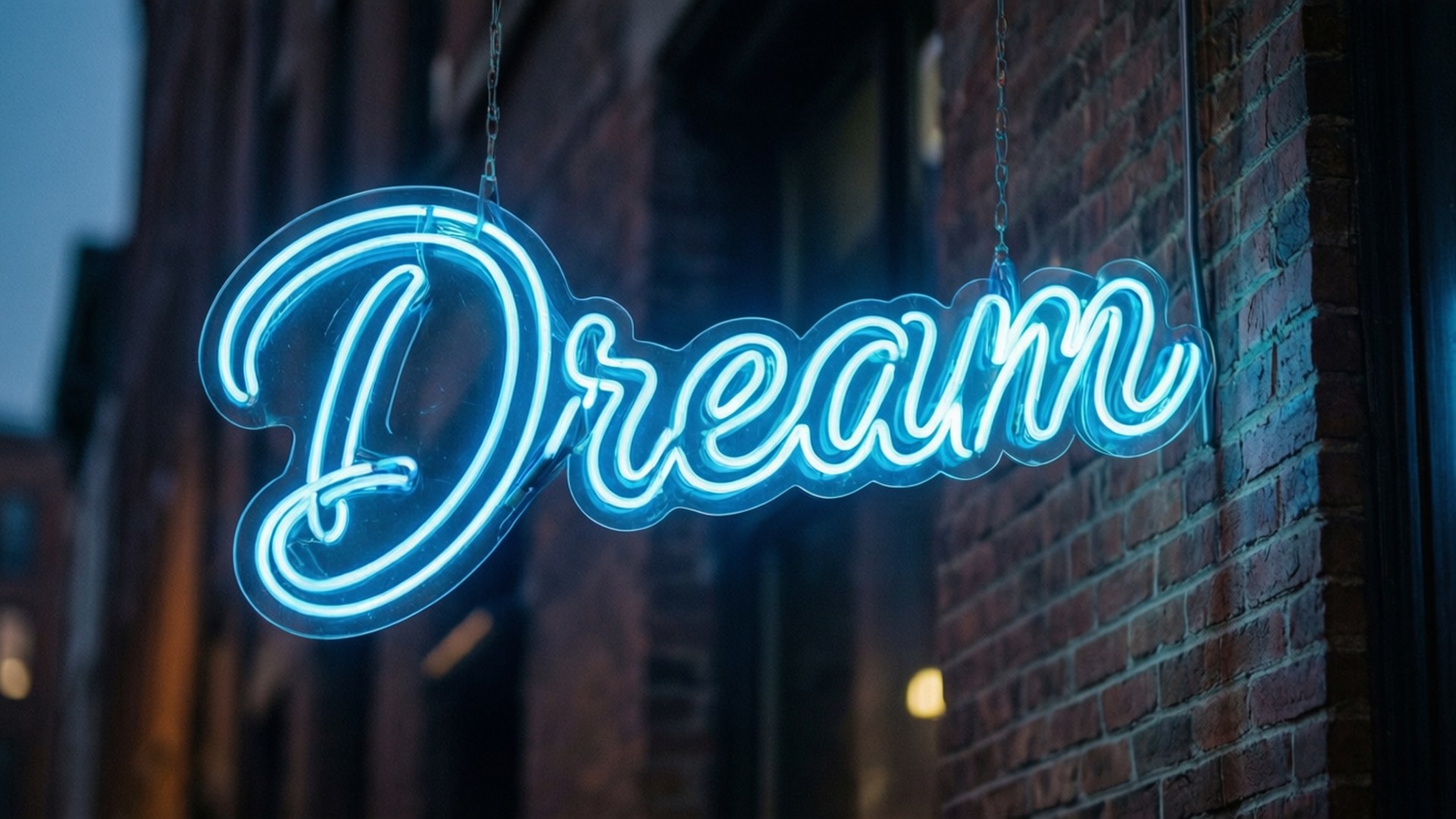 Letrero de neón 'Dream' Fondos de pantalla