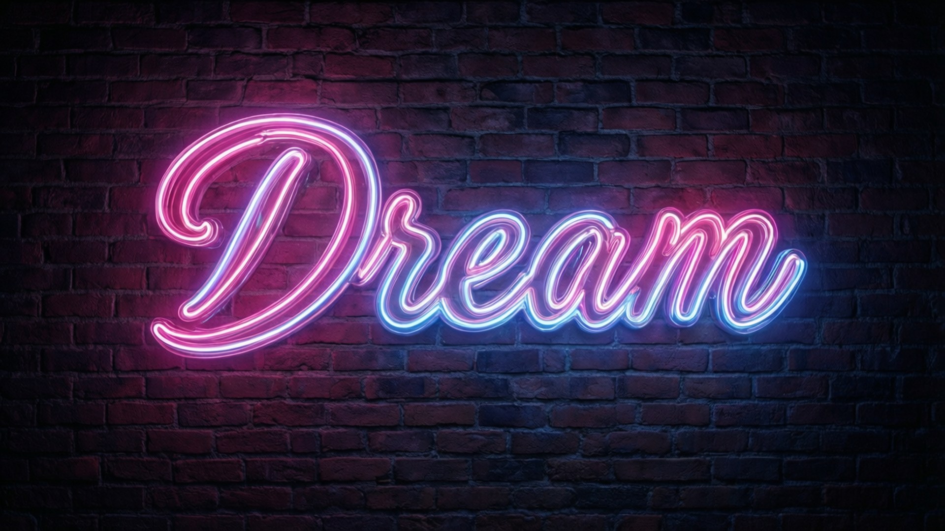 Letrero de Sueños en Neón Fondos de pantalla