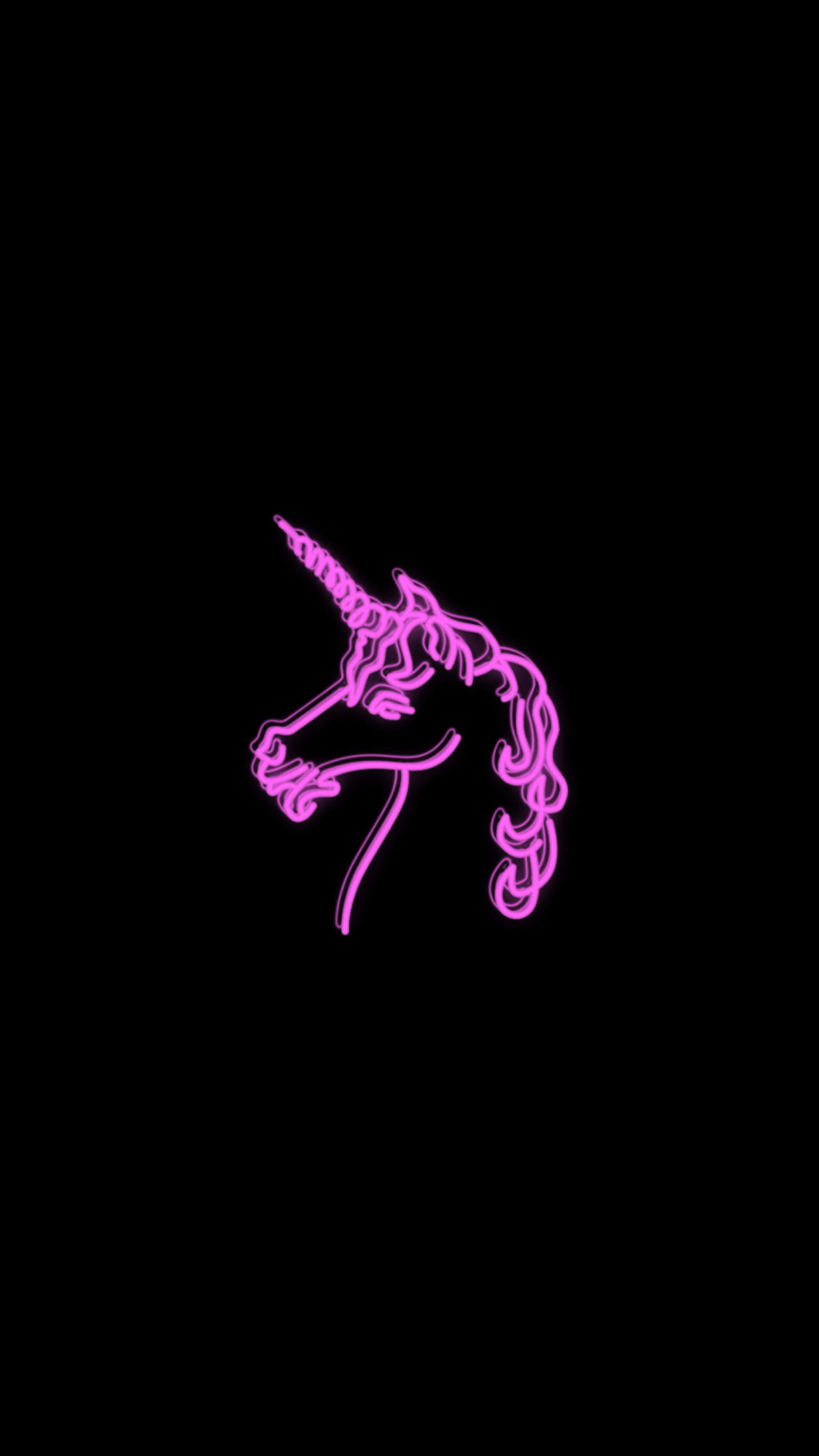 Letrero de Unicornio Rosa Neón Fondos de pantalla