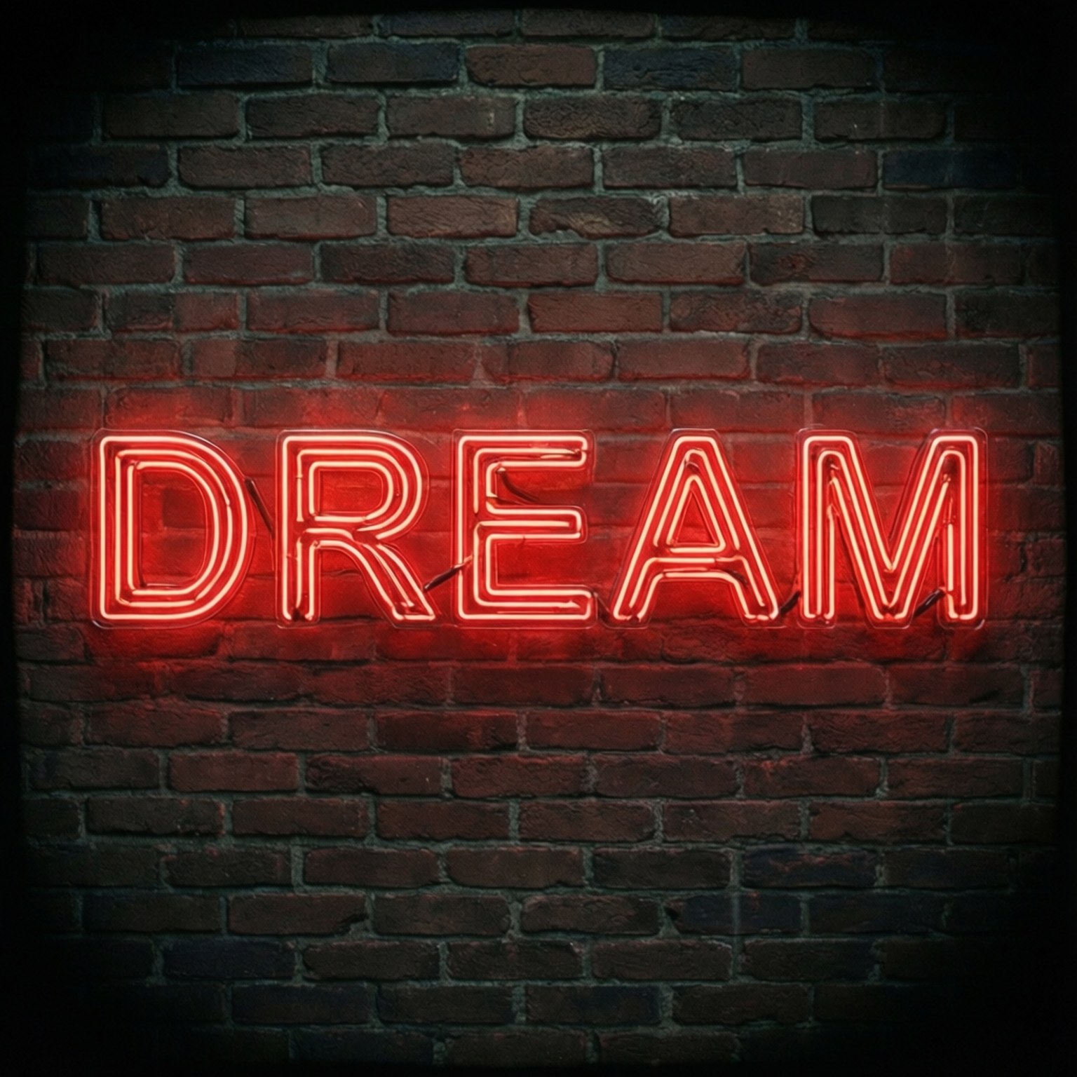 Letrero neón rojo 'DREAM' Fondos de pantalla