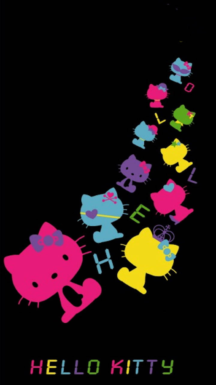 Leyenda: Hello Kitty Negra Juguetona y Misteriosa Fondos de pantalla