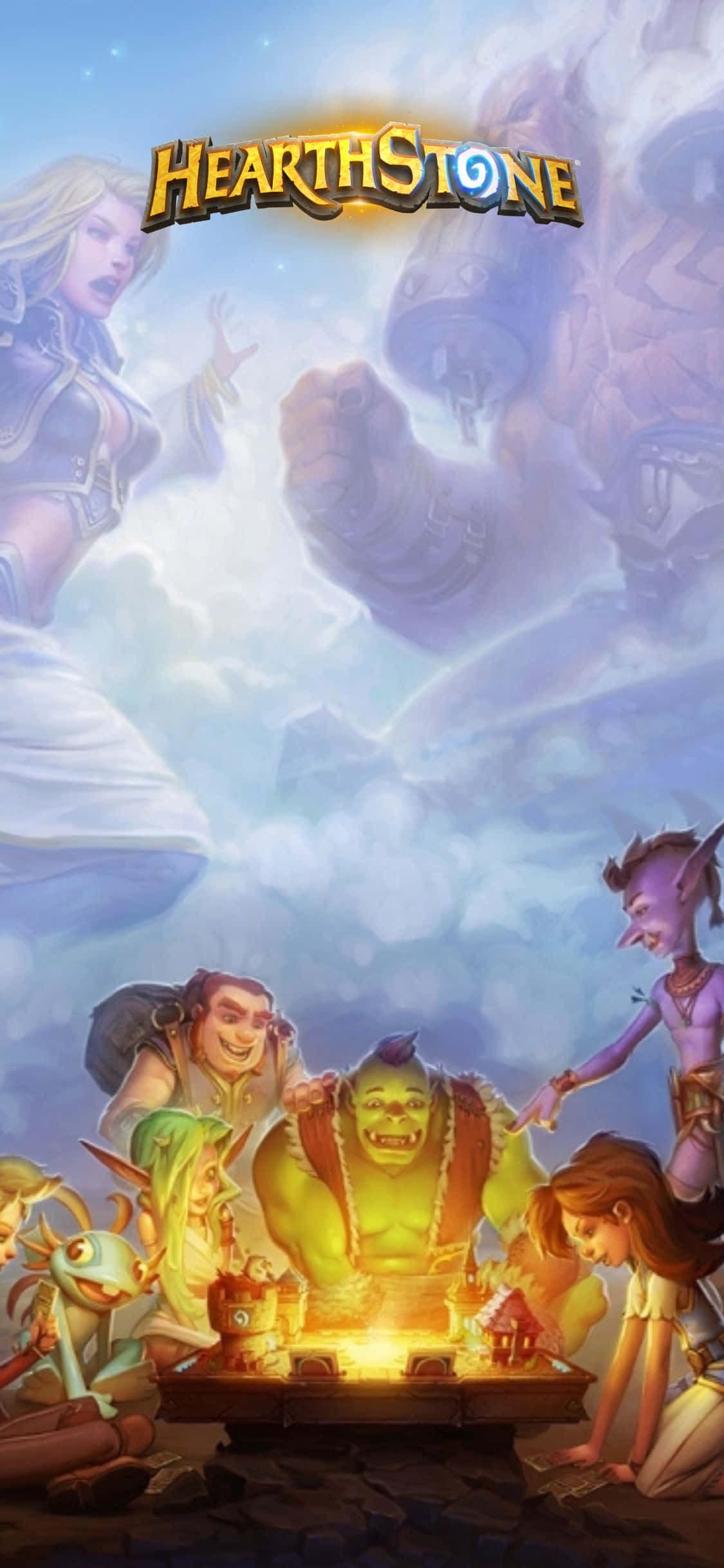 Leyenda: Participa en Batallas Épicas con el Fondo de Hearthstone para iPhone XS Fondos de pantalla