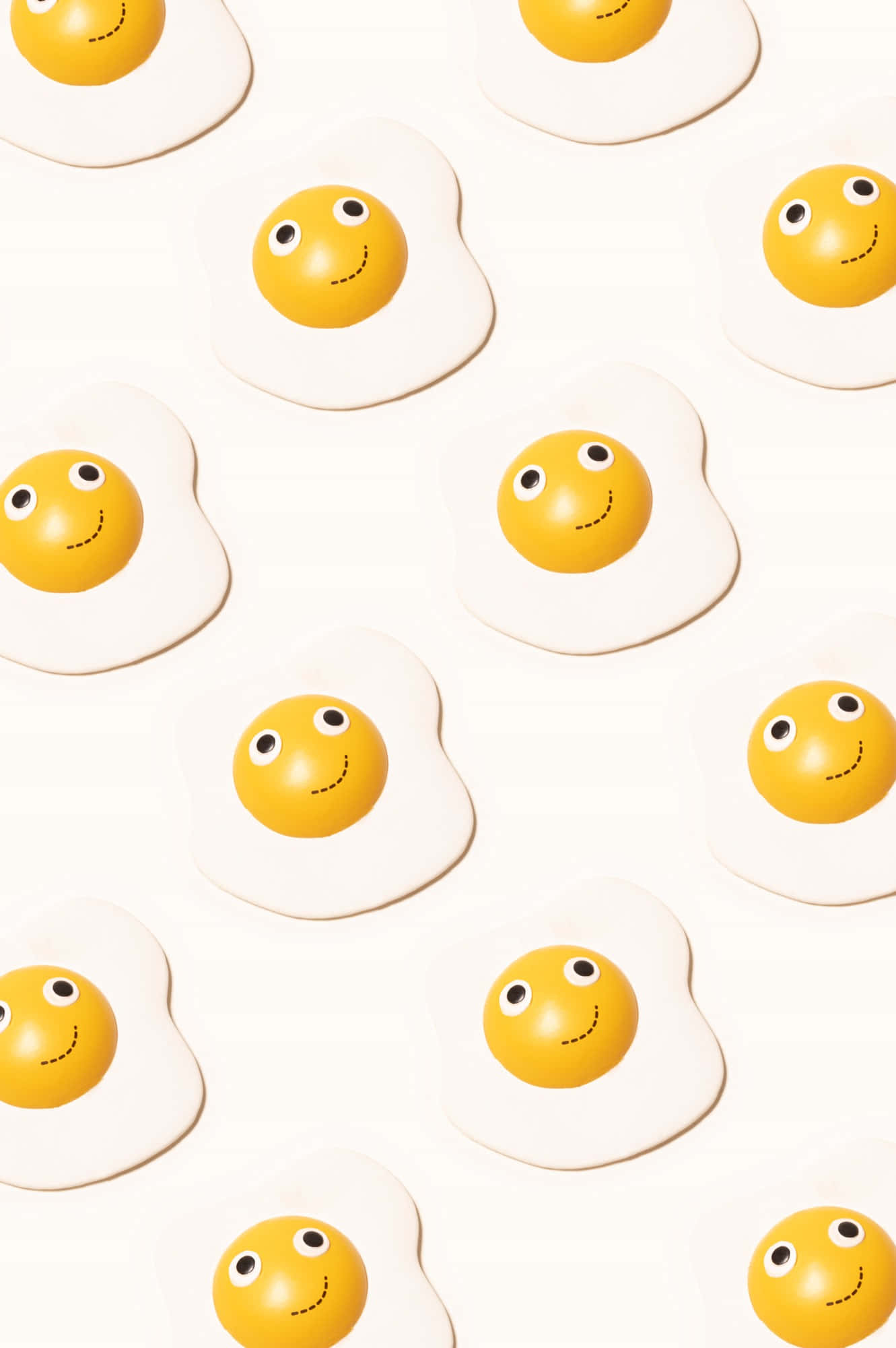 Leyenda: Un emoticono de sonrisa vivaz combinado con huevo estrellado Fondos de pantalla