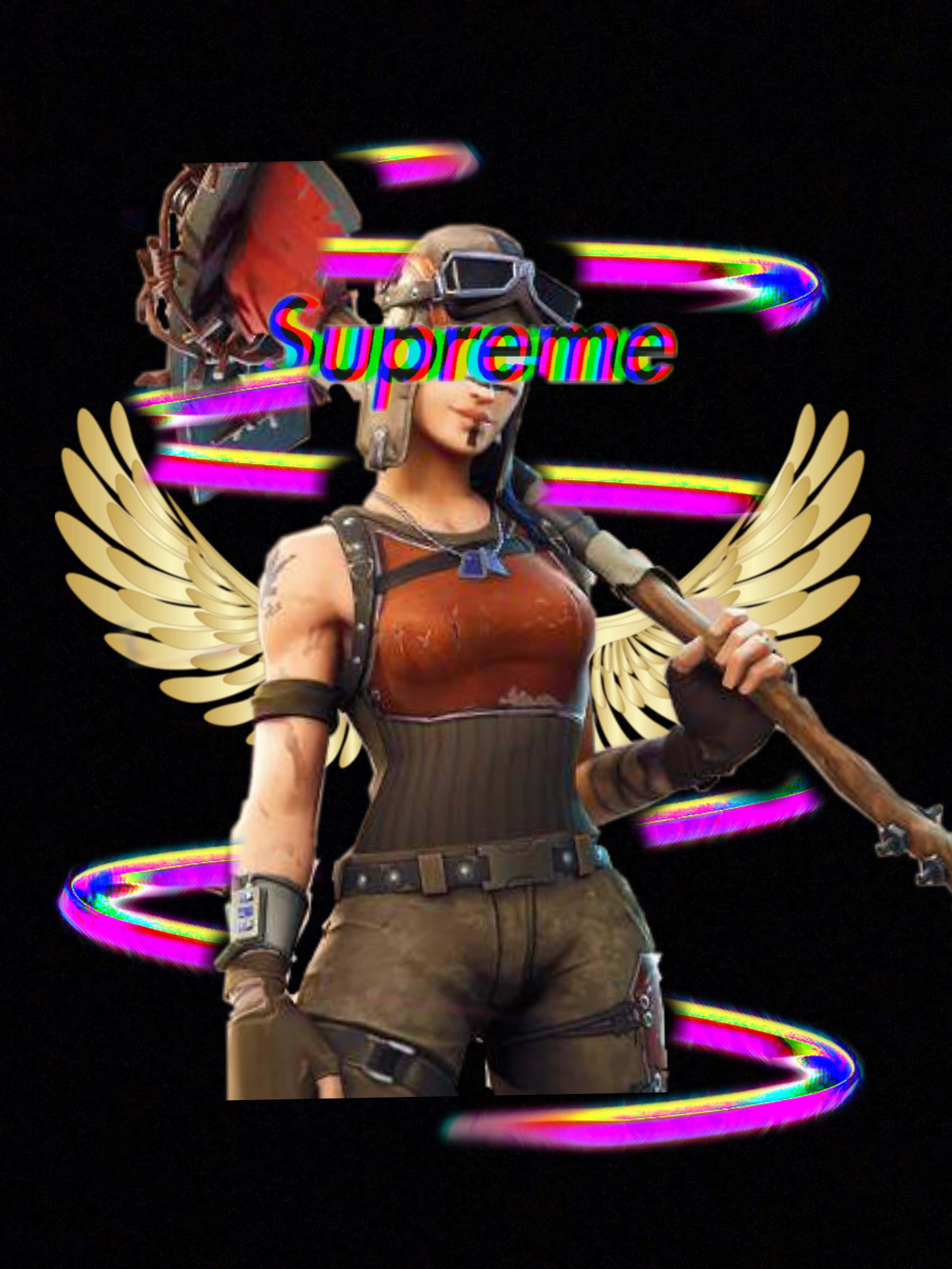 Libera tu espíritu guerrero con Supreme Fortnite Fondos de pantalla