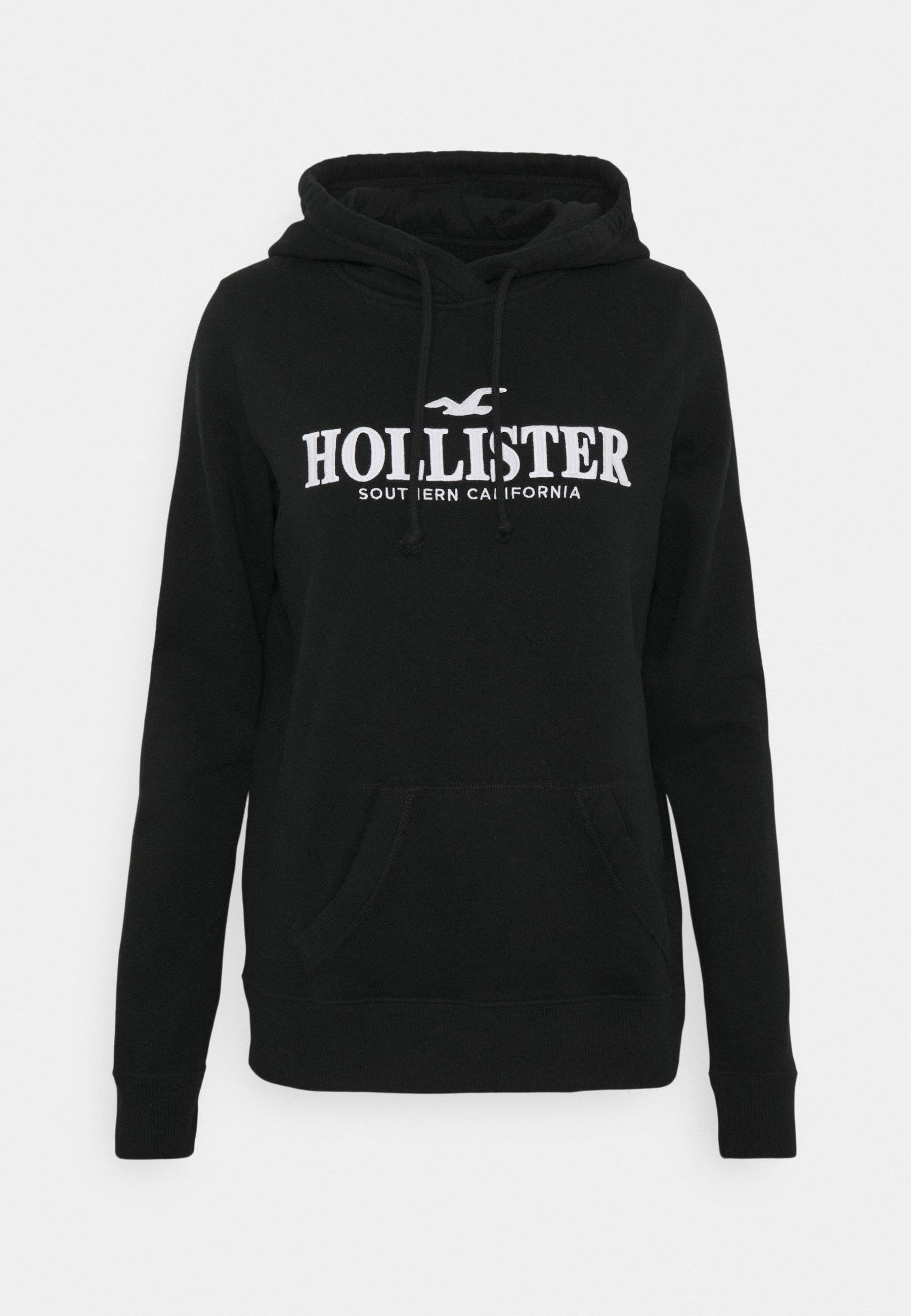 Libera tu Estilo Urbano con la Chaqueta con Capucha Negra de Hollister Fondos de pantalla