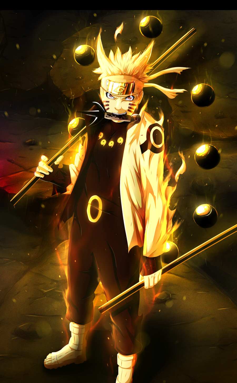 ¡Libera tu ninja interior con este impresionante fondo de pantalla de Naruto para celular! Fondos de pantalla