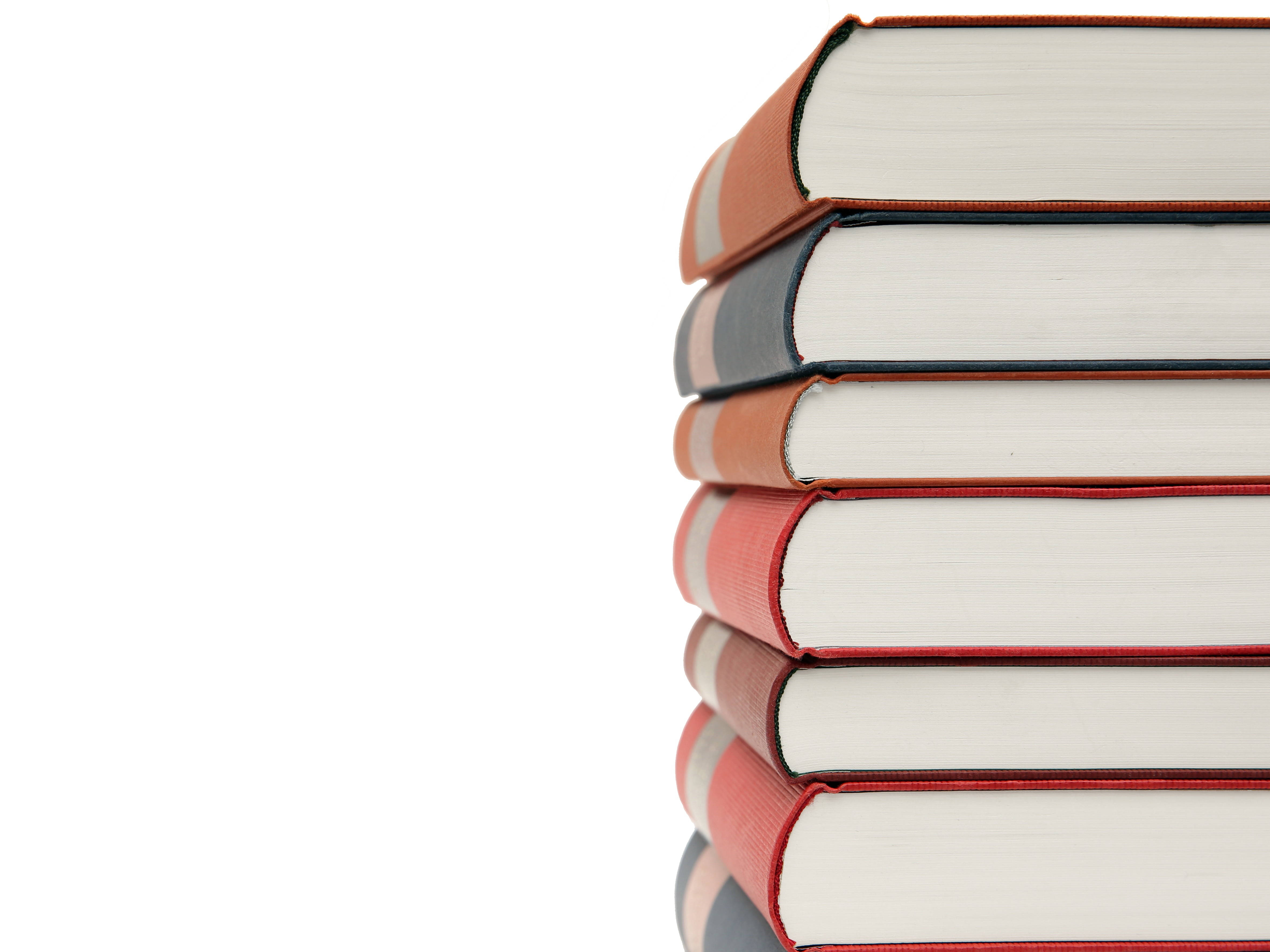 Libros de consulta sobre fondo blanco Fondos de pantalla
