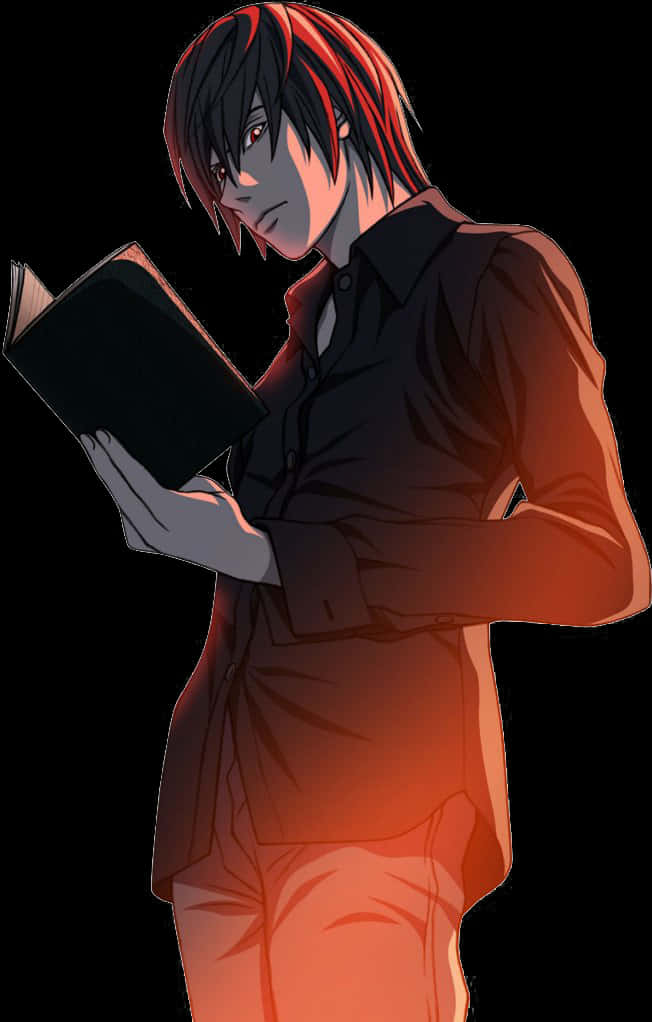Light Yagami sosteniendo el Death Note Fondos de pantalla