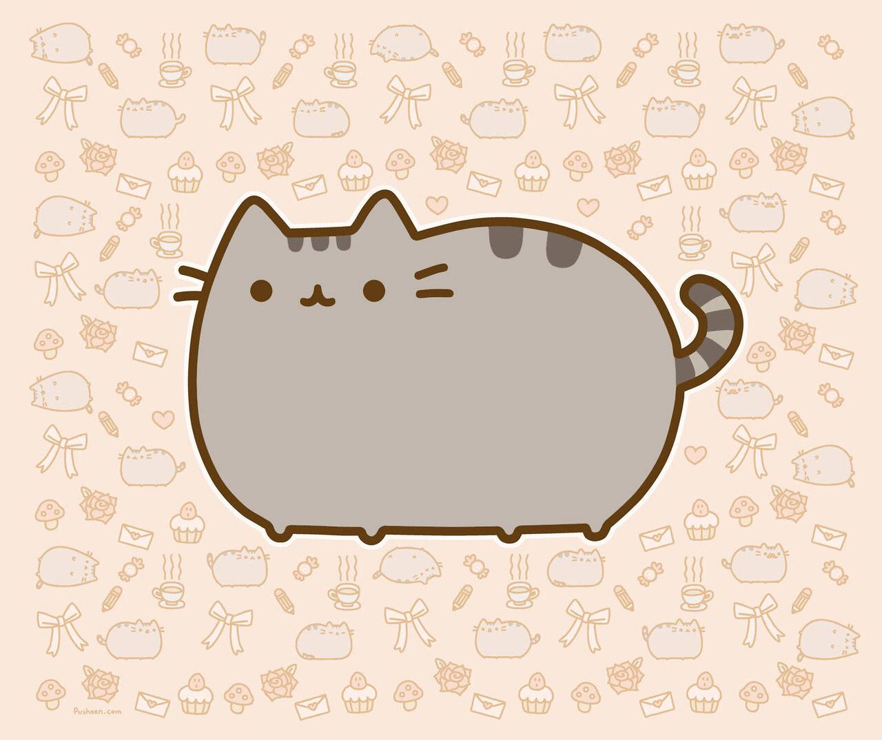 Linda Gato Pusheen en iPad Fondos de pantalla