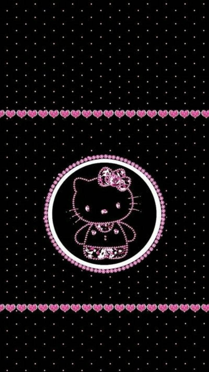 Linda Hello Kitty Negra Lunares Fondos de pantalla