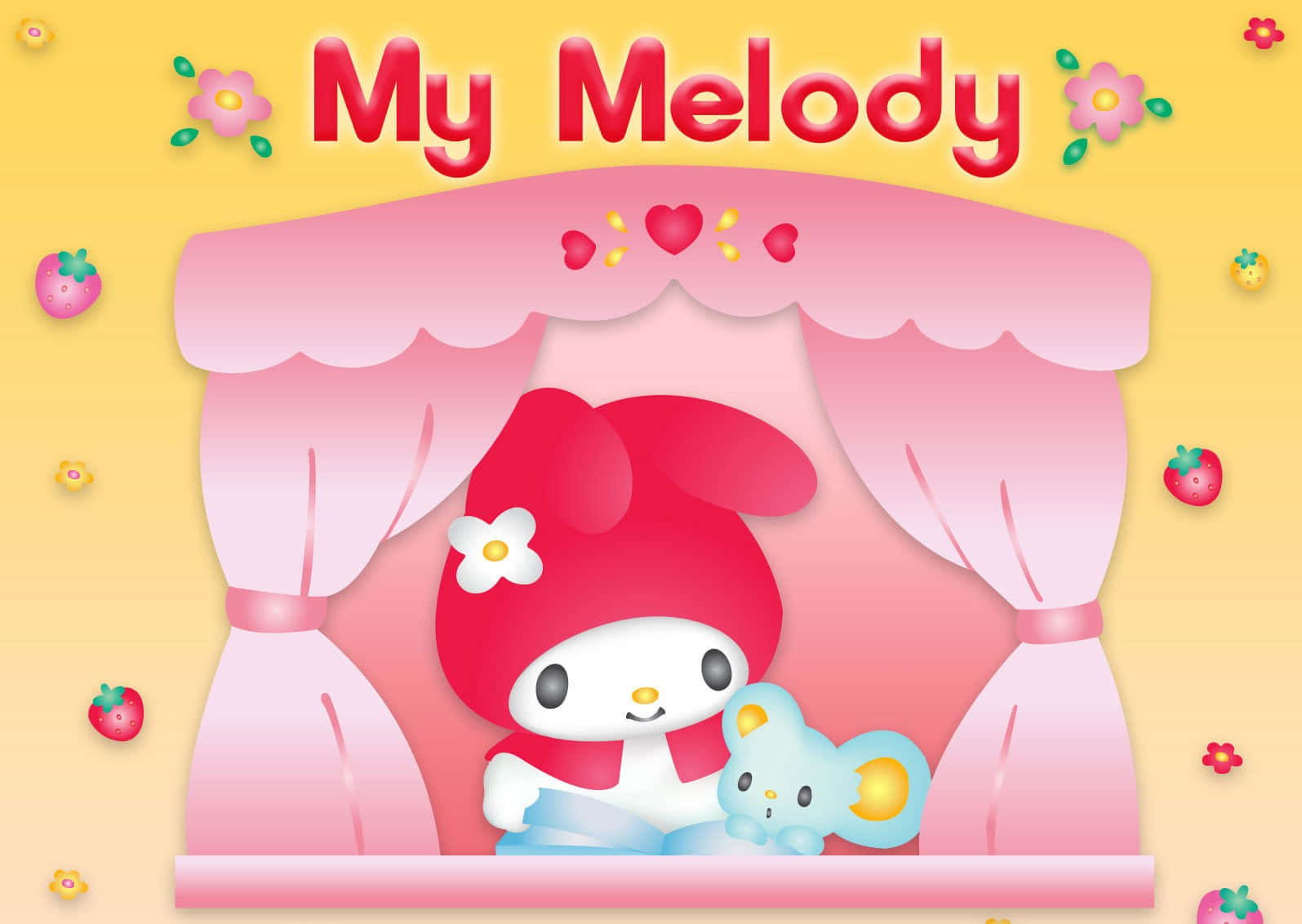 Linda My Melody y Flat el Ratón Fondos de pantalla