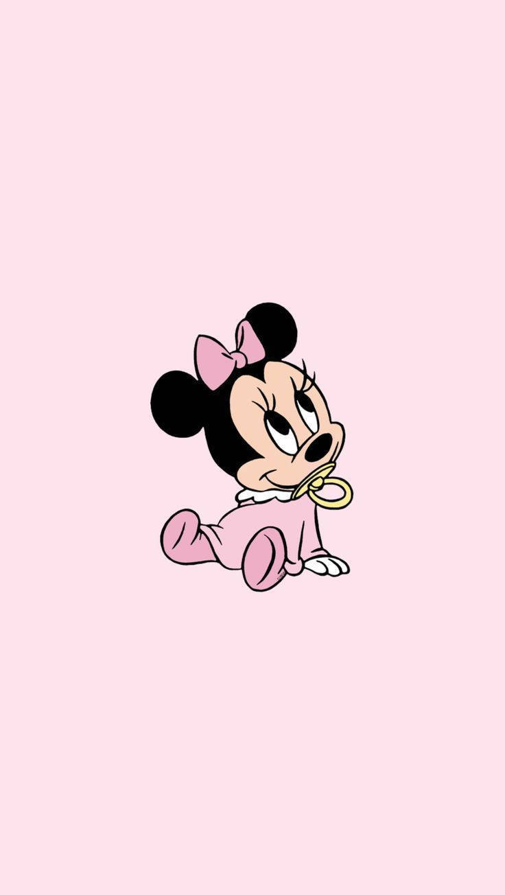 Linda y estética caricatura de la bebé Minnie Mouse Fondos de pantalla