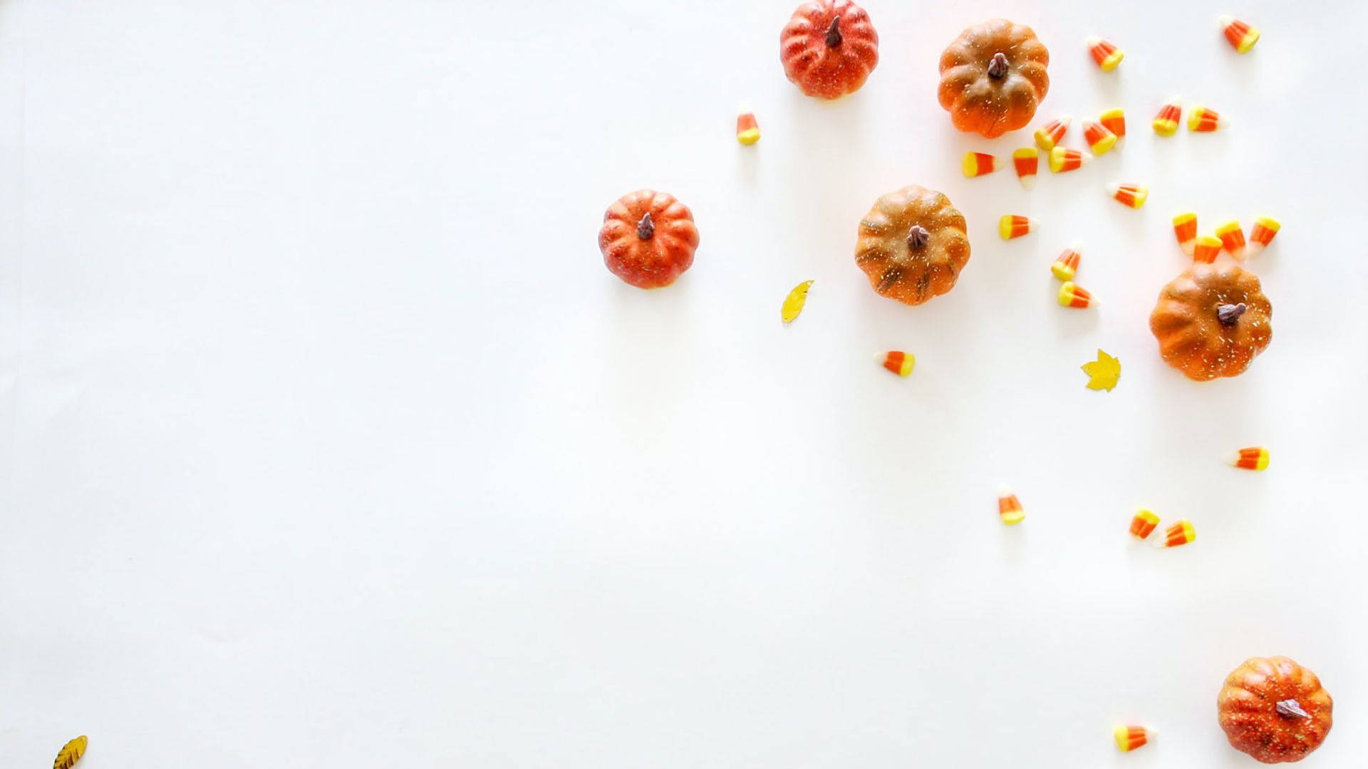 Lindas Calabazas Pequeñas de Halloween Estética Fondos de pantalla