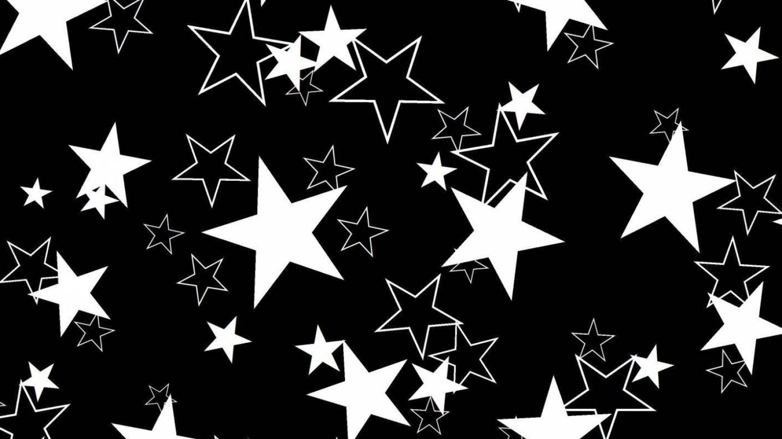 Lindas estrellas negras en patrón Fondos de pantalla