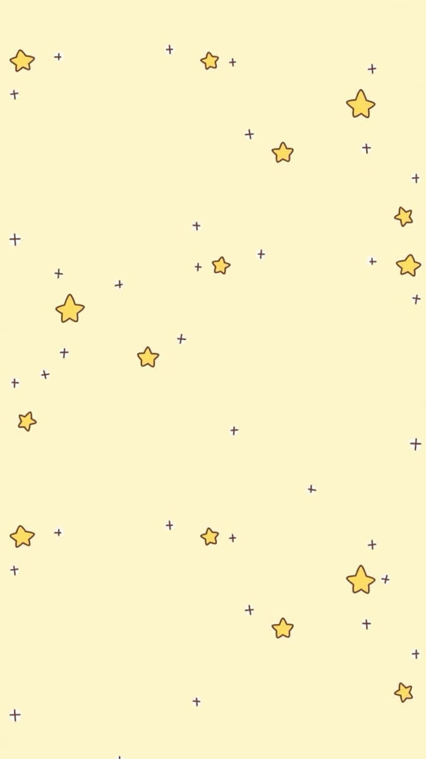 Lindas estrellas pequeñas color amarillo pastel Fondos de pantalla