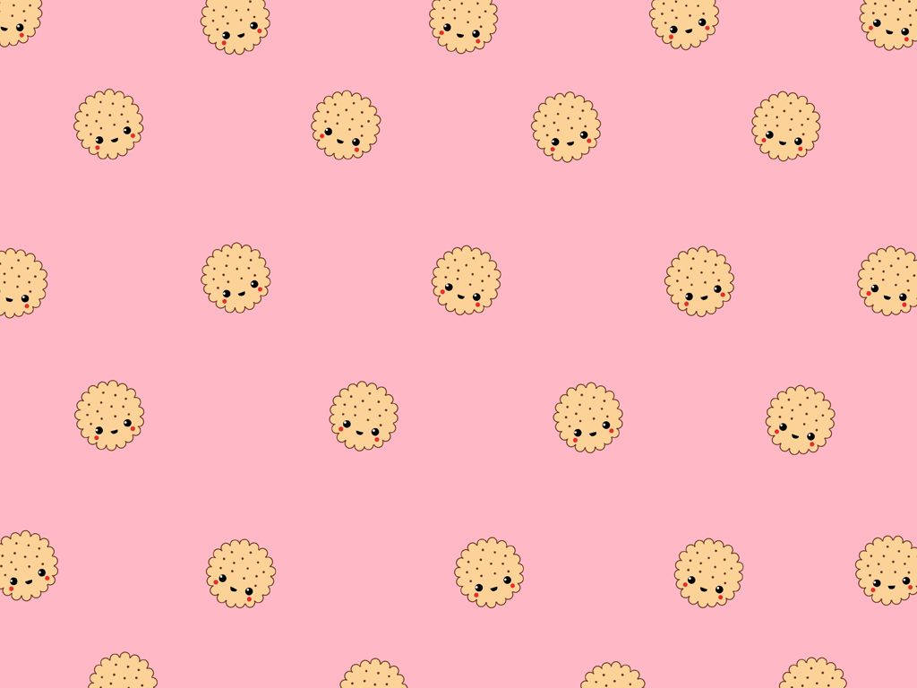 Lindo biscotito caricatura femenina Fondos de pantalla