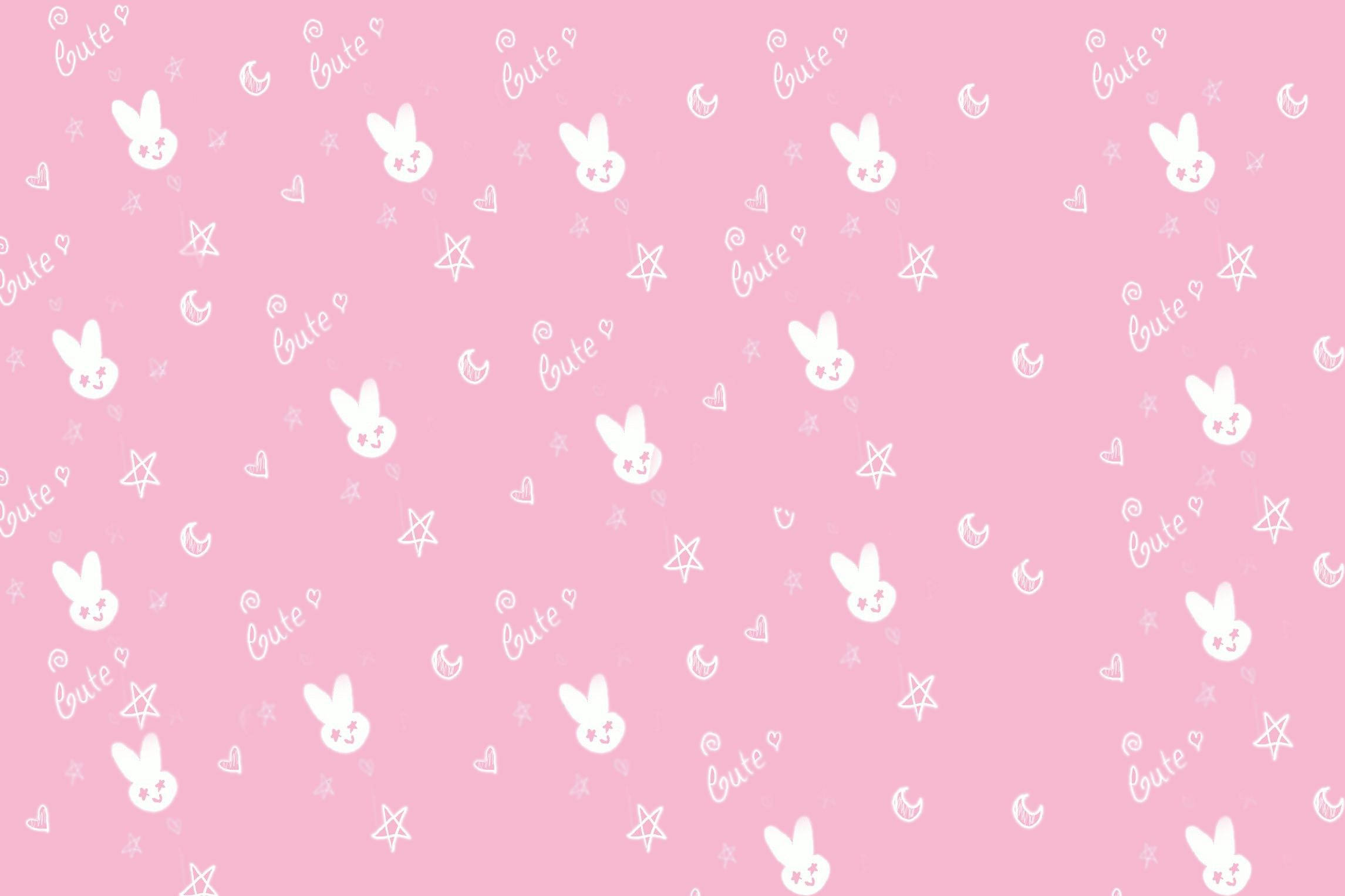 Lindo Doodle Rosa Fondos de pantalla