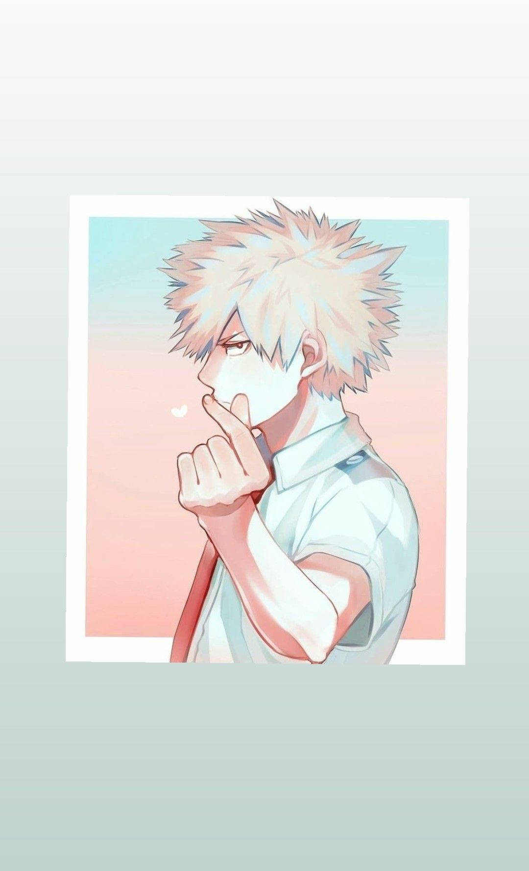 Lindo Gesto de Corazón de Bakugo Fondos de pantalla